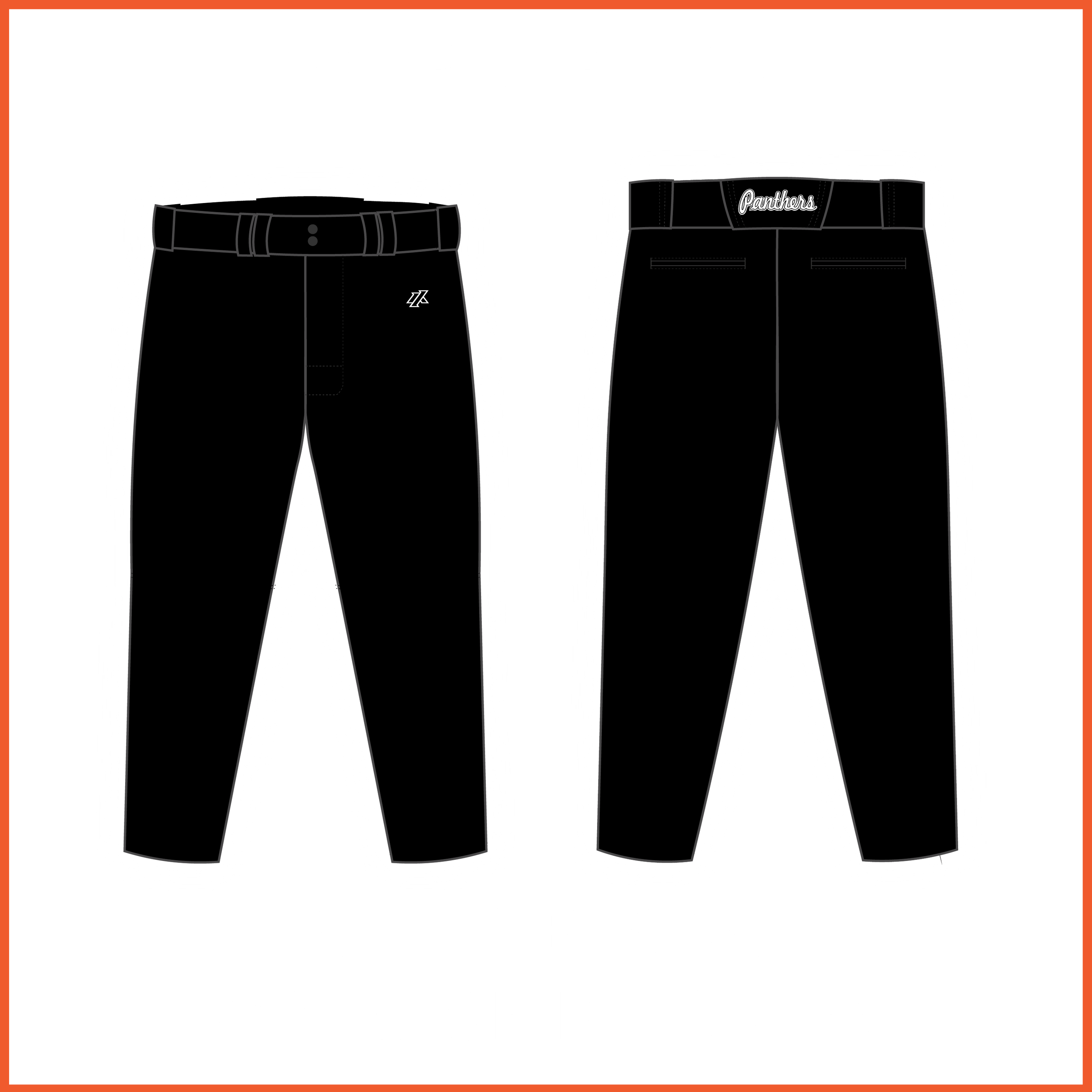 Garber 12U Solid Black Pants or Knickers
