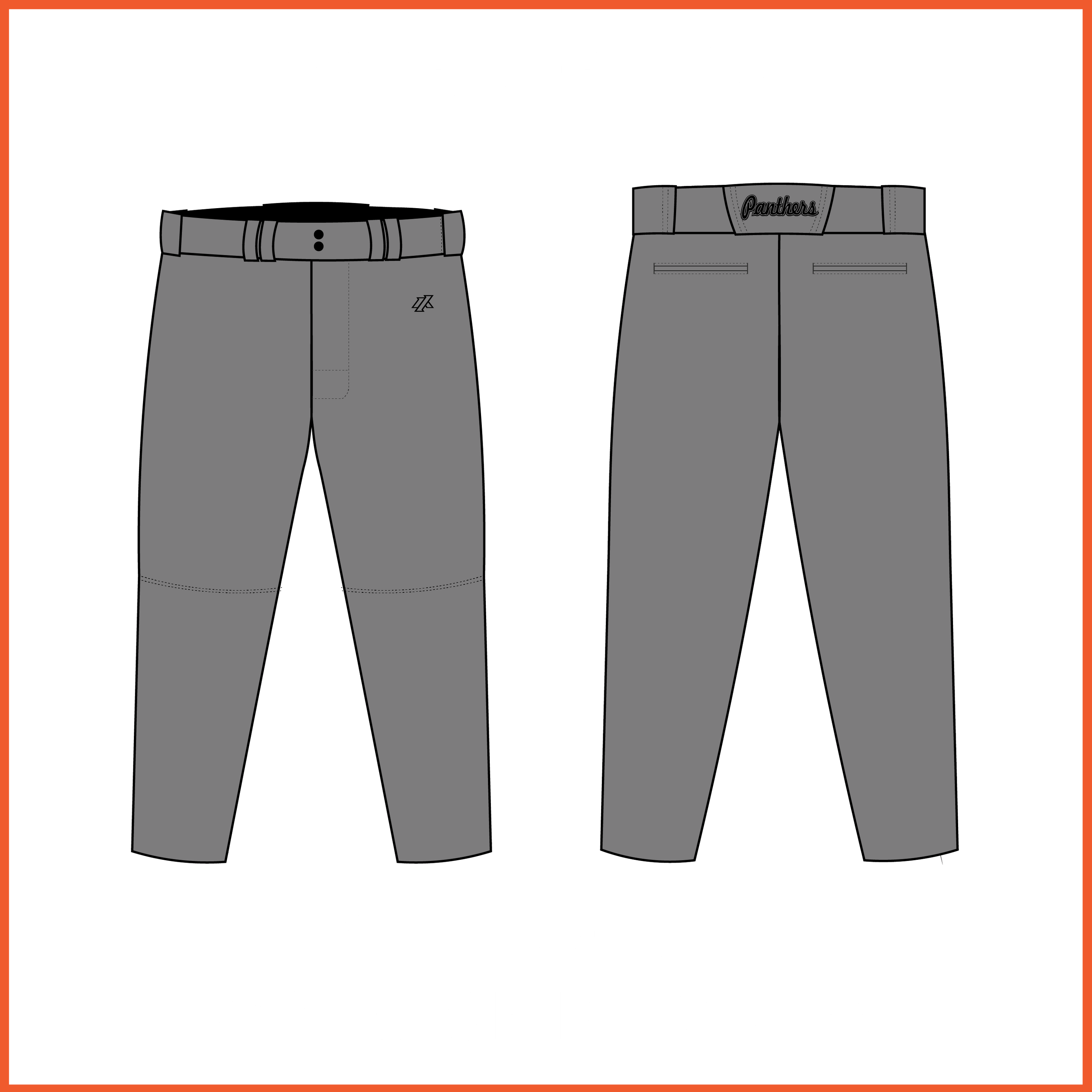 Garber 12U Solid Grey Pants or Knickers