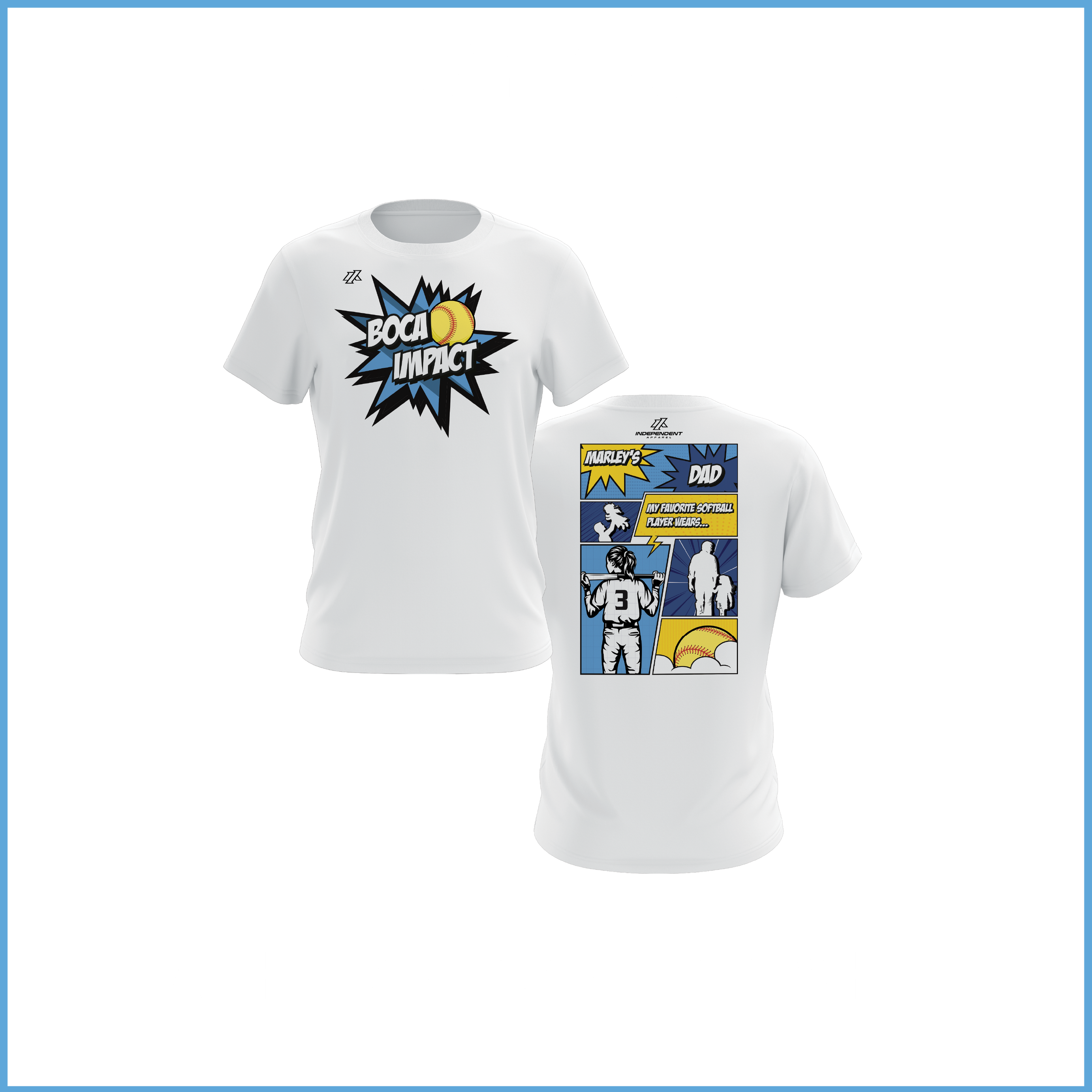 Ray 10U Father's Day Dad White Shirt