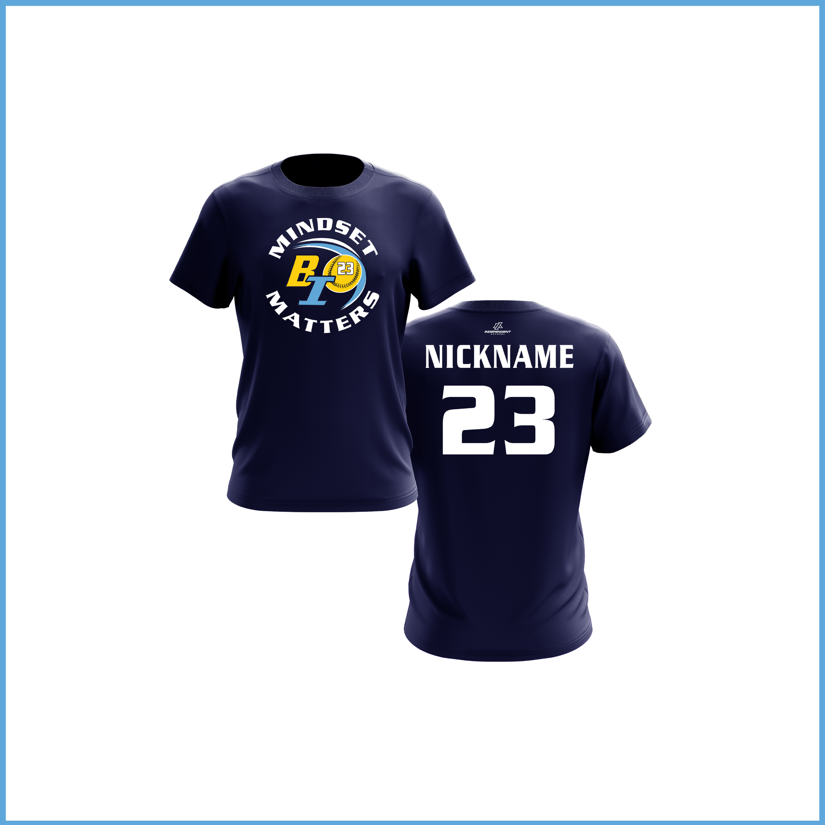 Brideau 12U Navy Practice Shirt