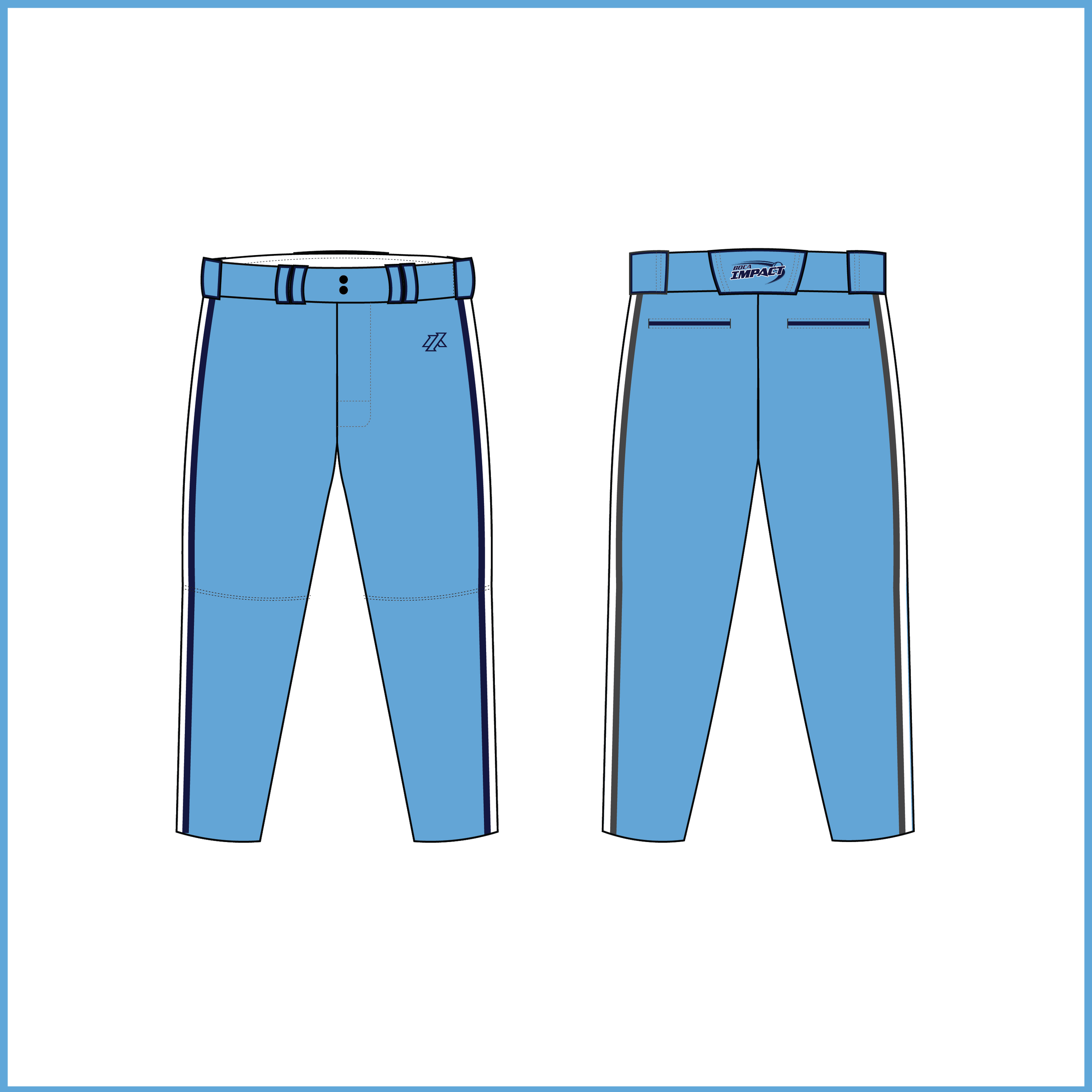 Byrd/Gollin 14U Blue Knickers