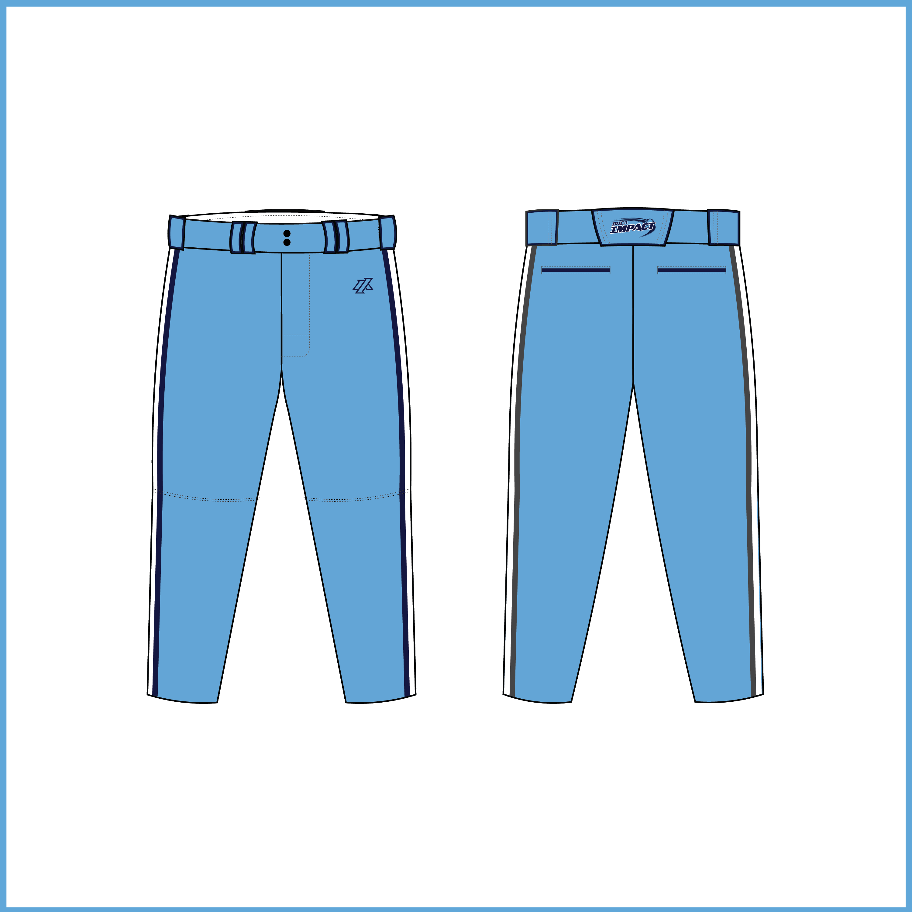 Byrd/Gollin 14U Blue Knickers