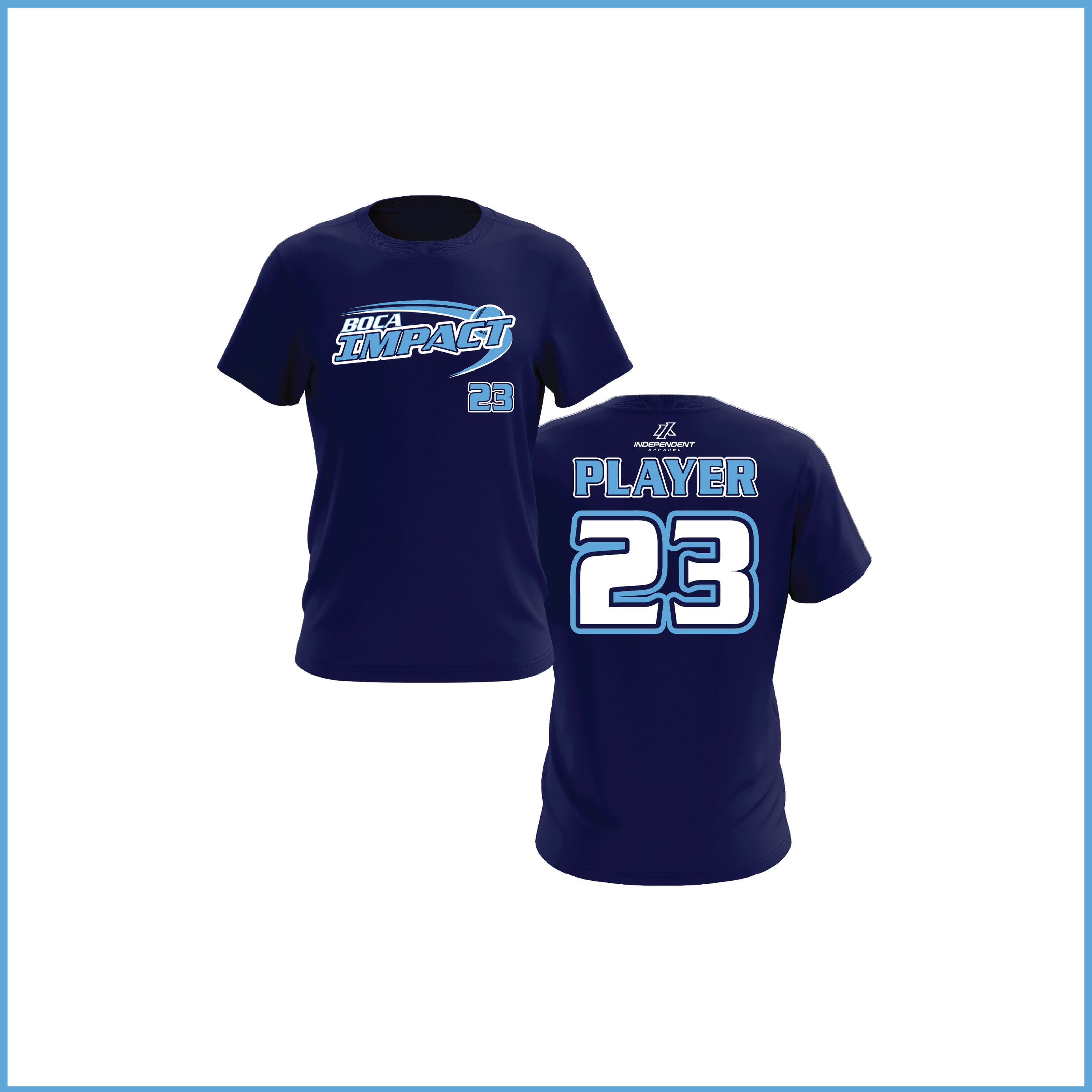 Yu 12U Navy Practice Shirt