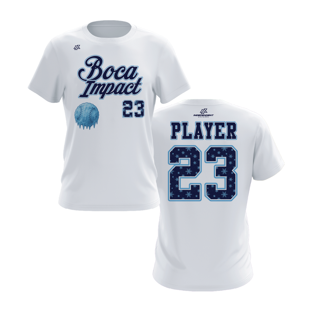 Boca Impact Holiday 2025 White Short Sleeve Shirt