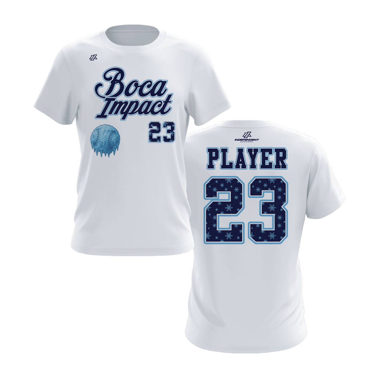 Boca Impact Holiday 2025 White Short Sleeve Shirt