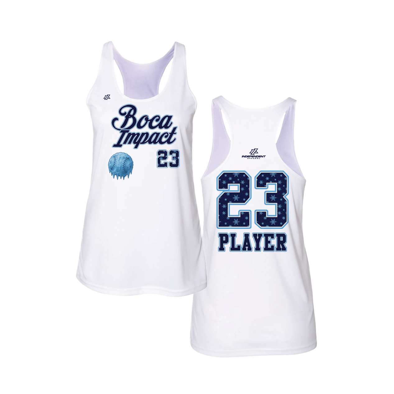 Boca Impact Holiday 2025 Women's White Tank Top