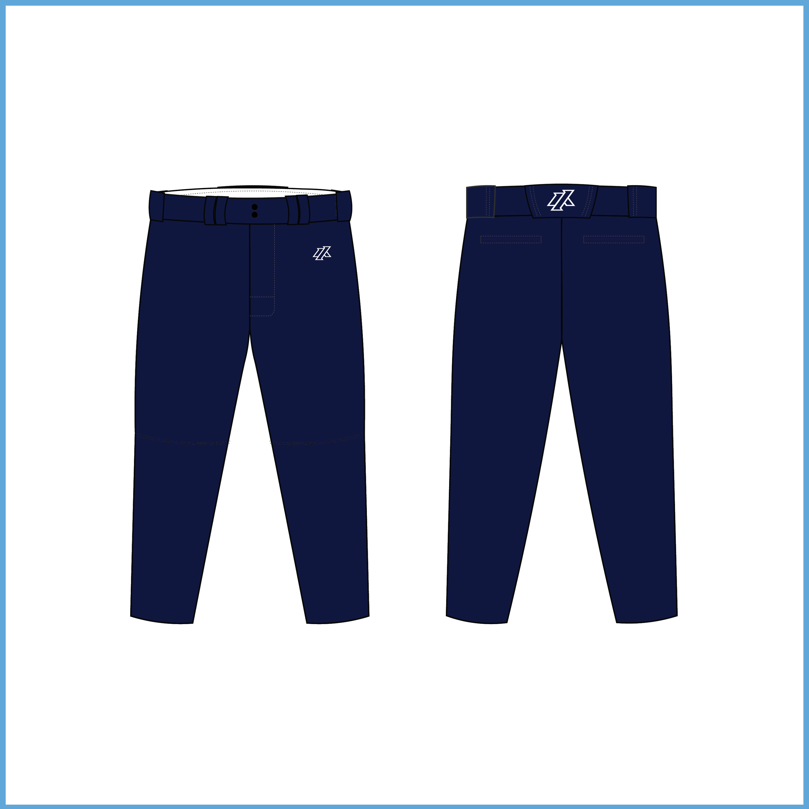 IA Solid Color Navy Knickers