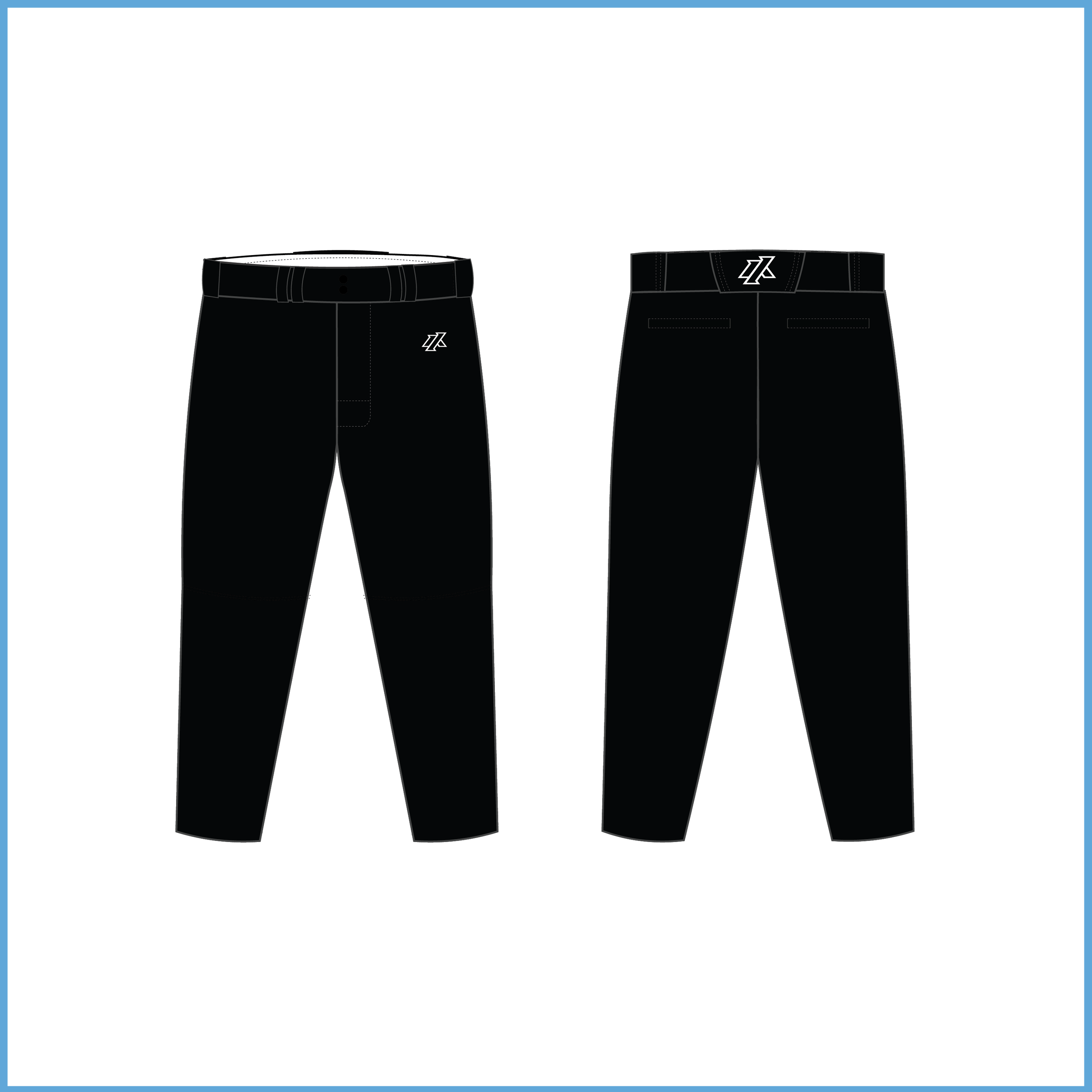 IA Solid Color Black Knickers
