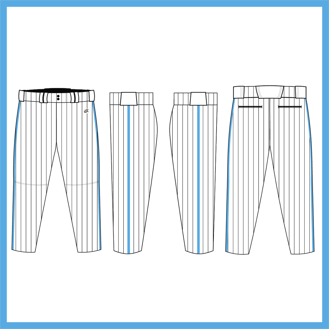 Boca Pirates Pinstripe Spring 2026 Uniform Pants/Knickers