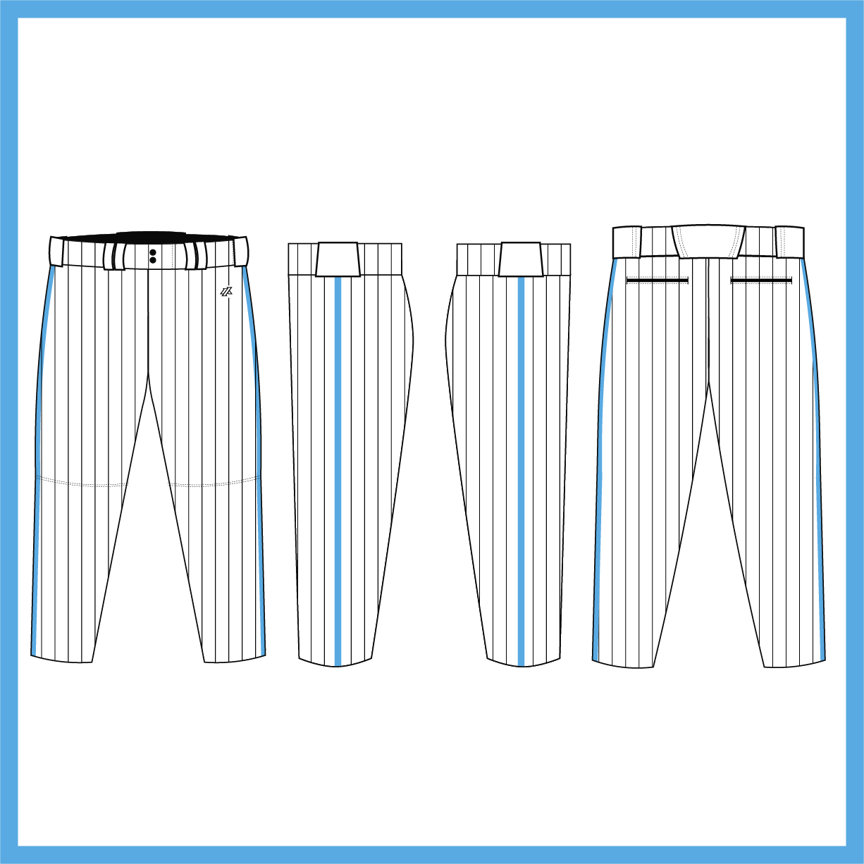 Boca Pirates Pinstripe Spring 2026 Uniform Pants/Knickers