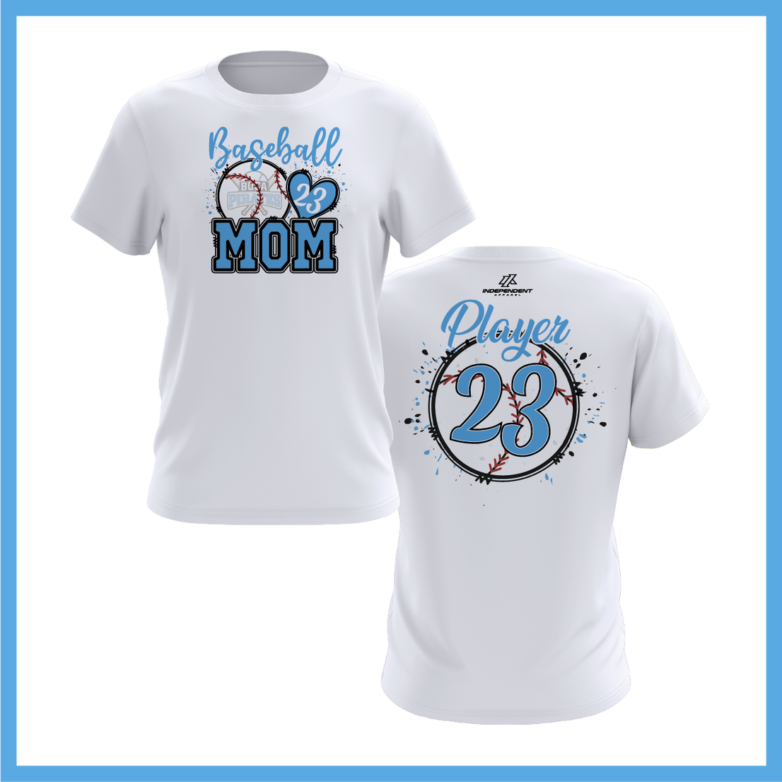 Boca Pirates Baseball Mom Short Sleeve Shirt