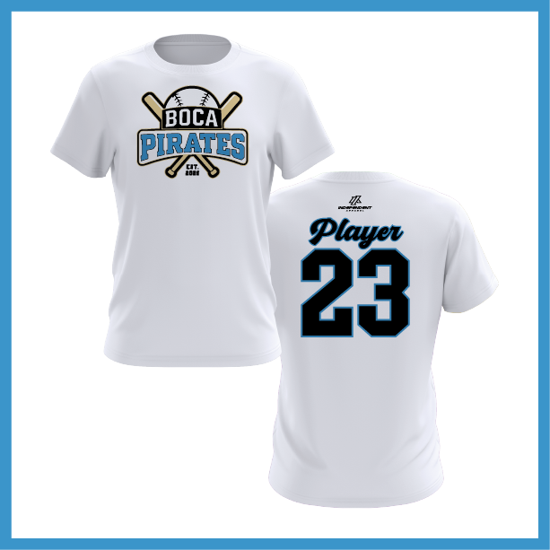 Boca Pirates White Practice Shirt
