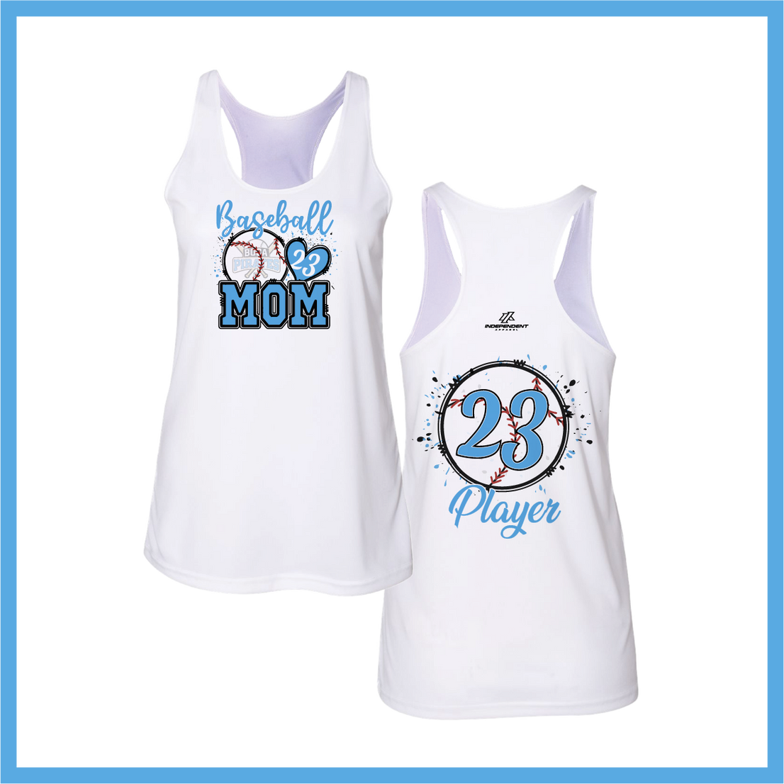 Boca Pirates Baseball Mom Tank