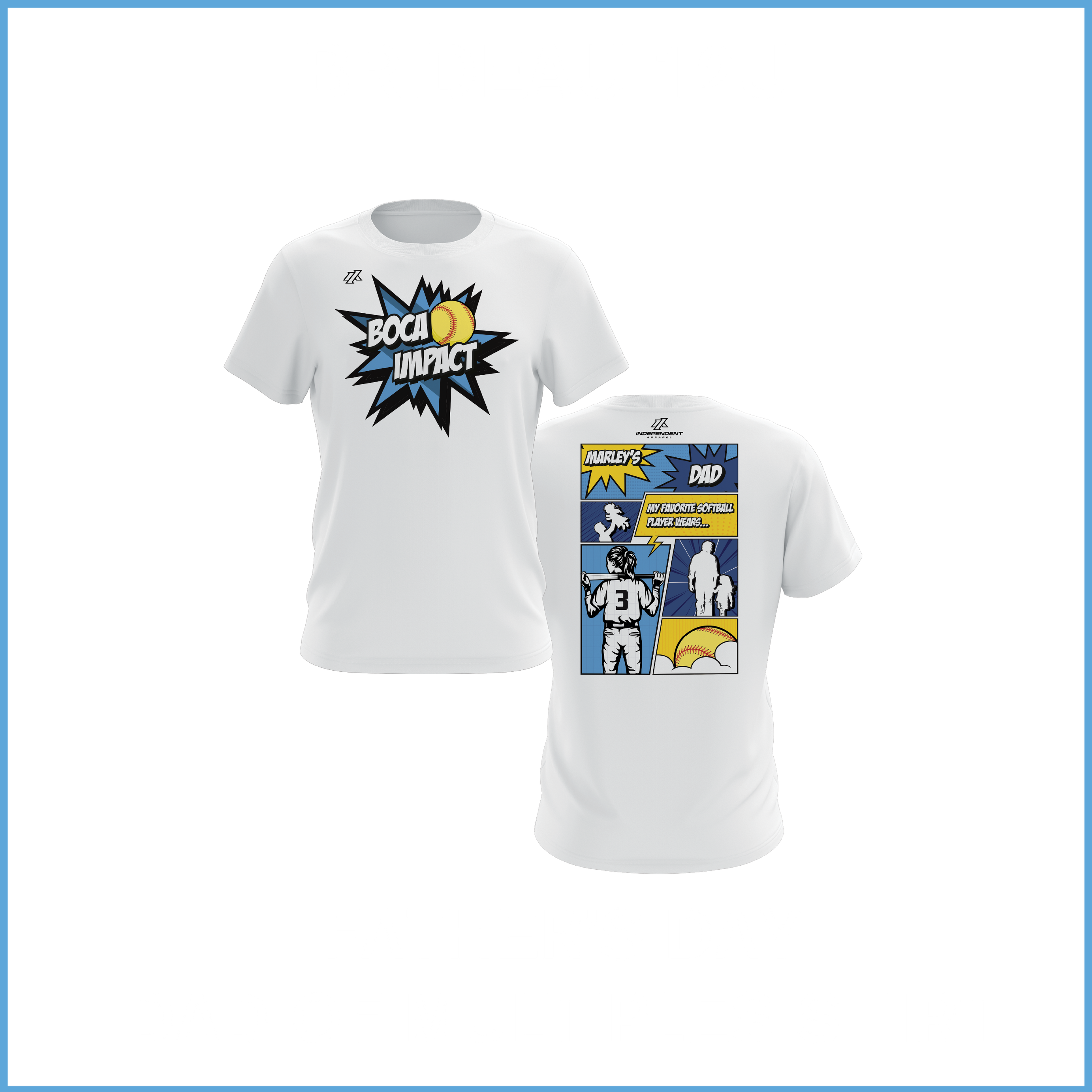 Brideau 12U Father's Day Dad of Multiples White Shirt