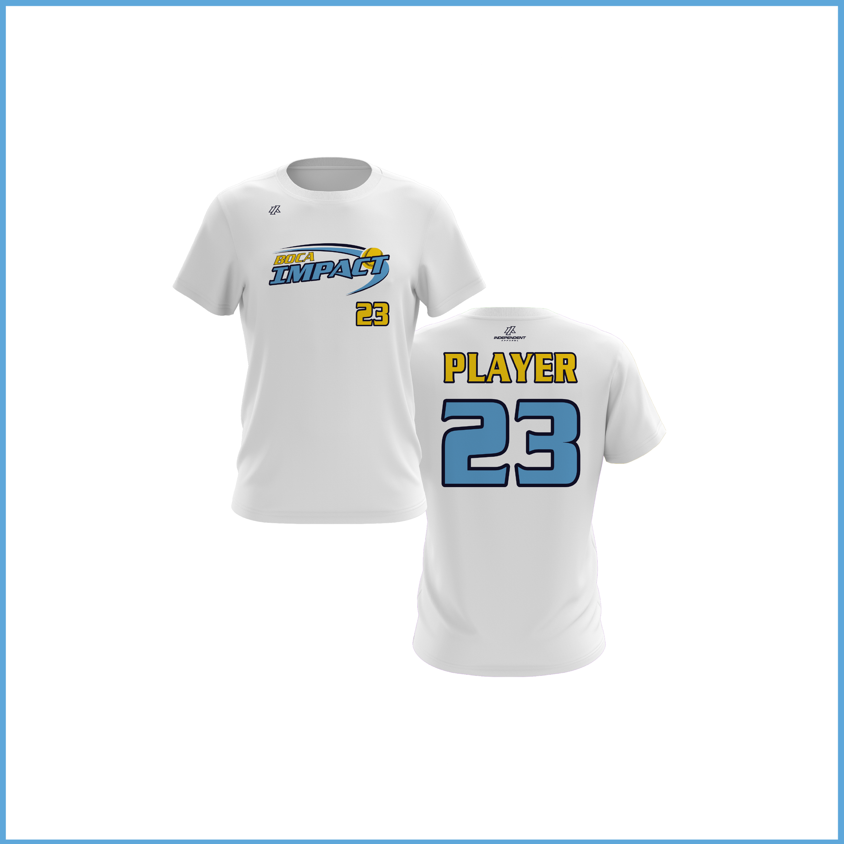 Brideau 12U White Practice Shirt