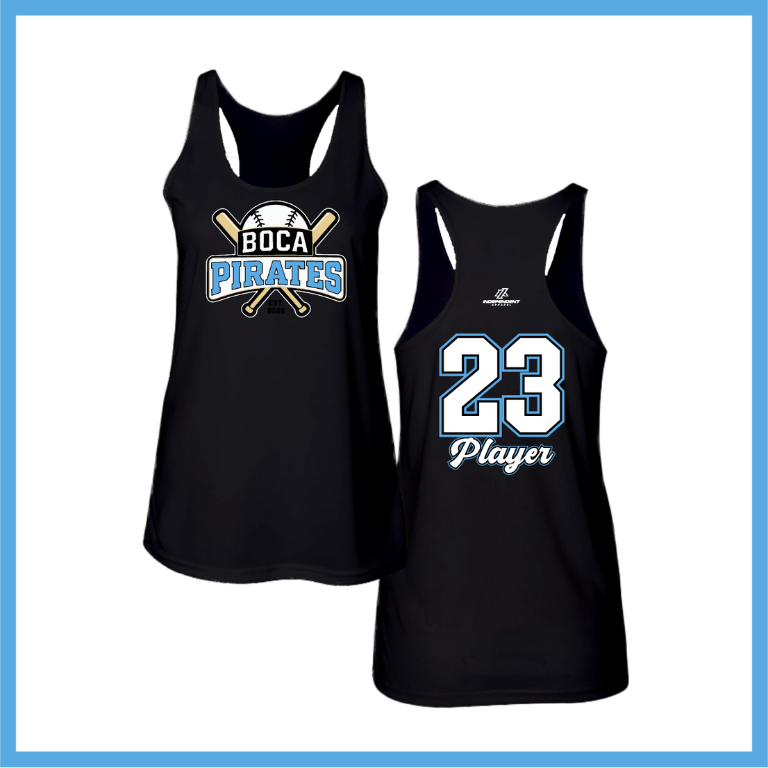 Boca Pirates Baseball Logo Tank Top