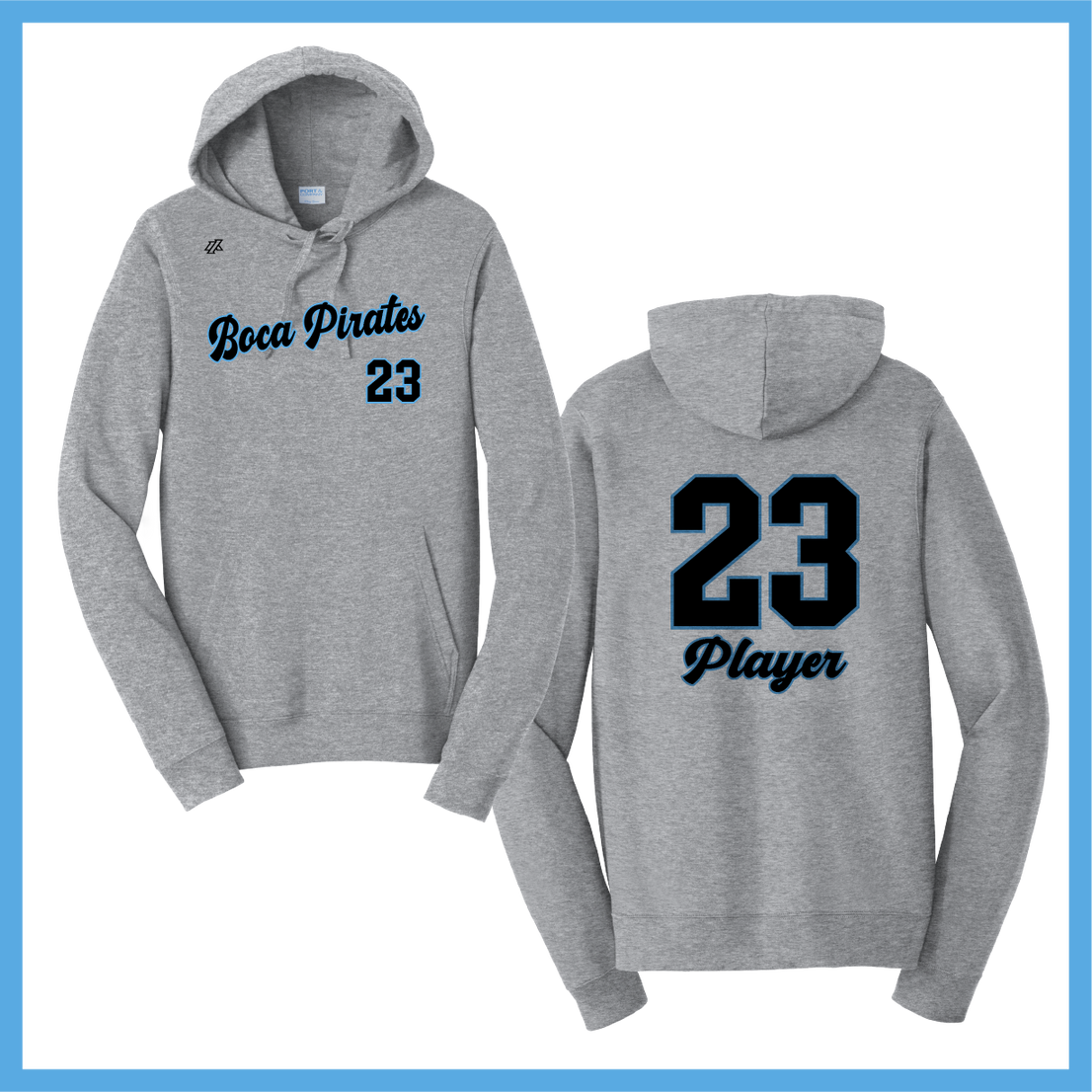 Boca Pirates Script Logo Sweatshirt Hoodie