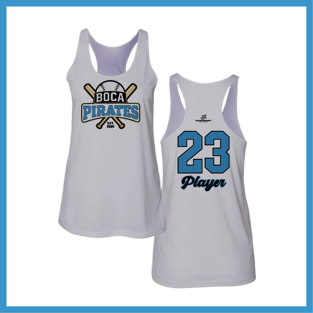 Boca Pirates Baseball Logo Tank Top