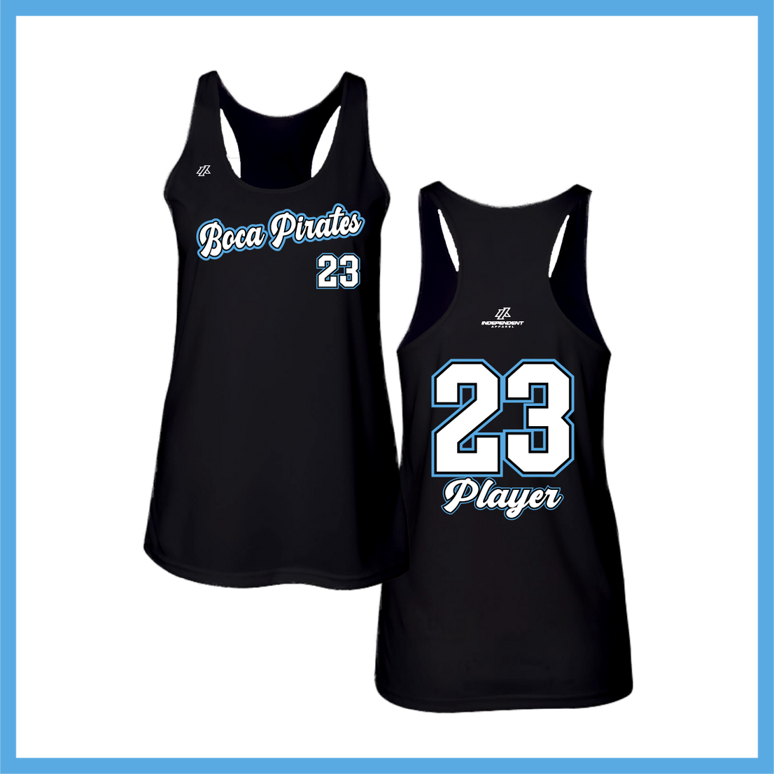 Boca Pirates Script Logo Tank Top