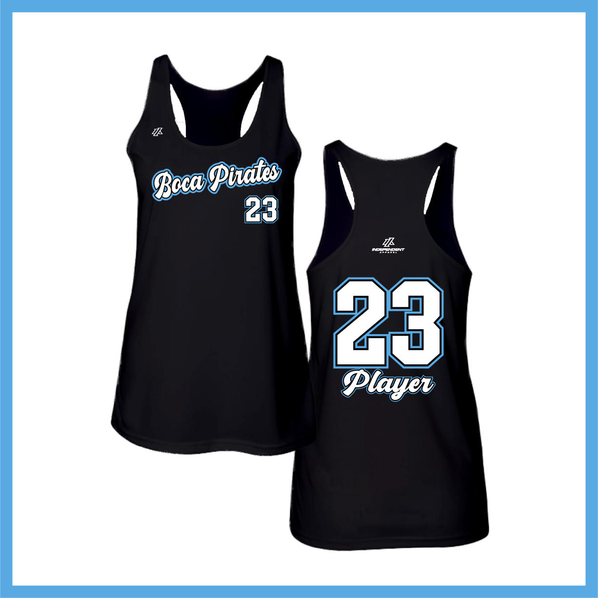 Boca Pirates Script Logo Tank Top
