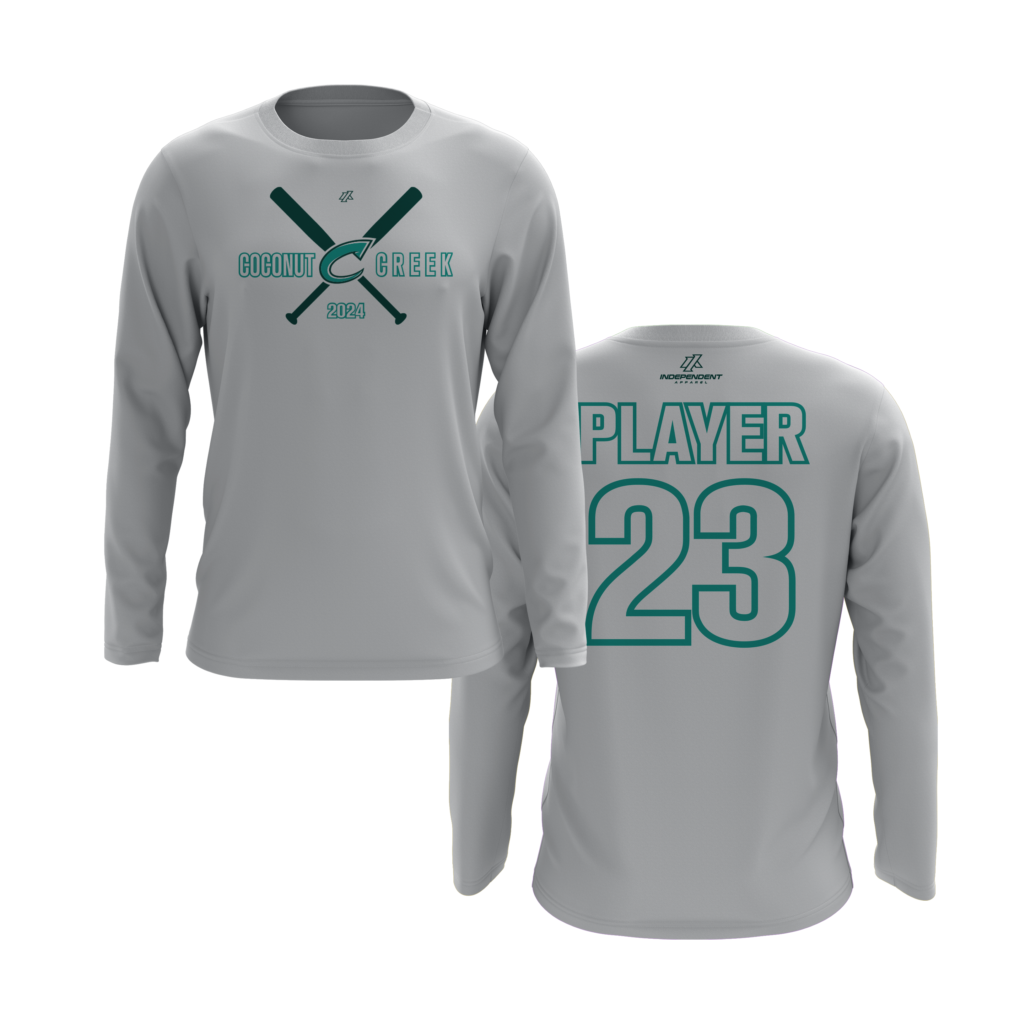 CCLL T-Ball Teal Long Sleeve Shirt
