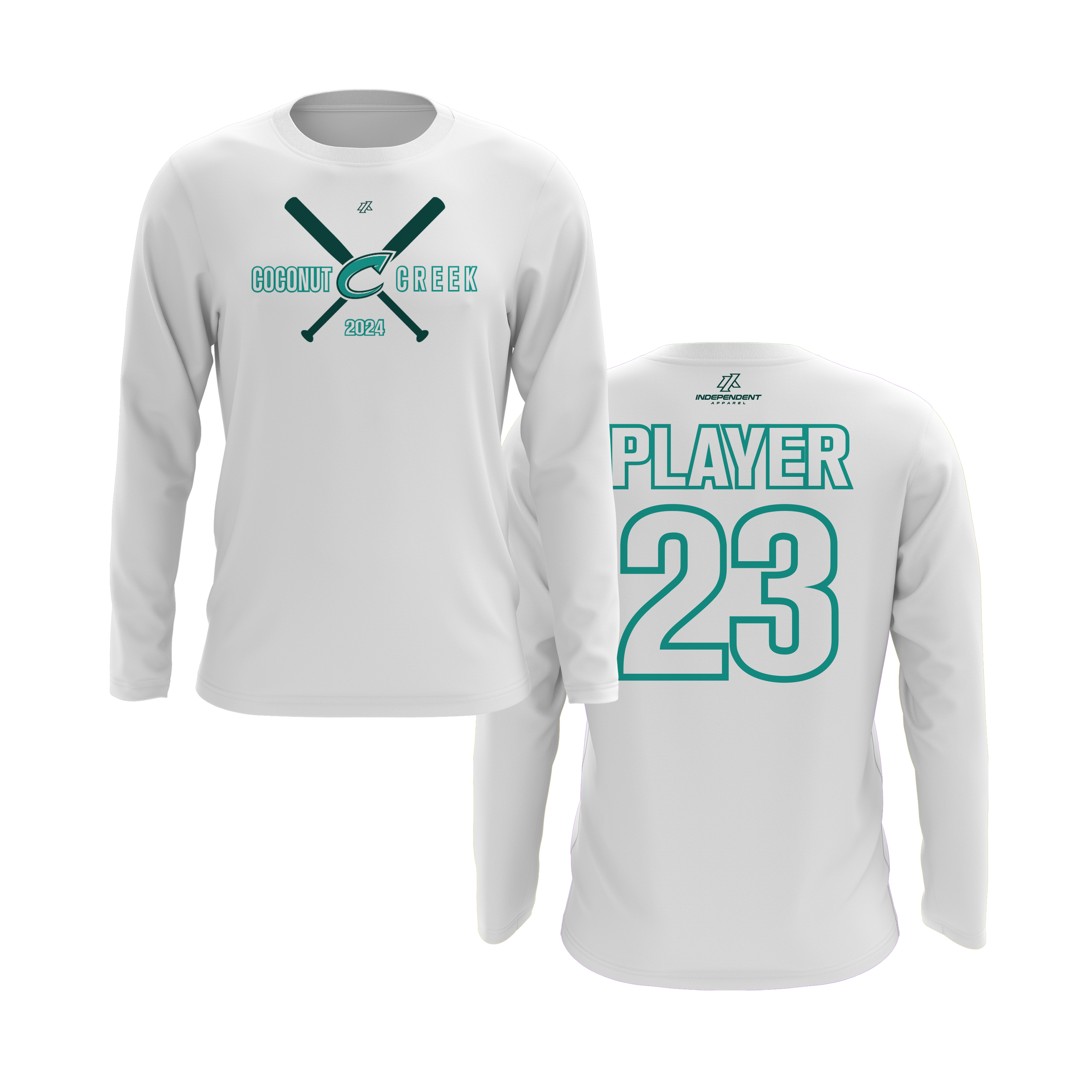 CCLL T-Ball Teal Long Sleeve Shirt