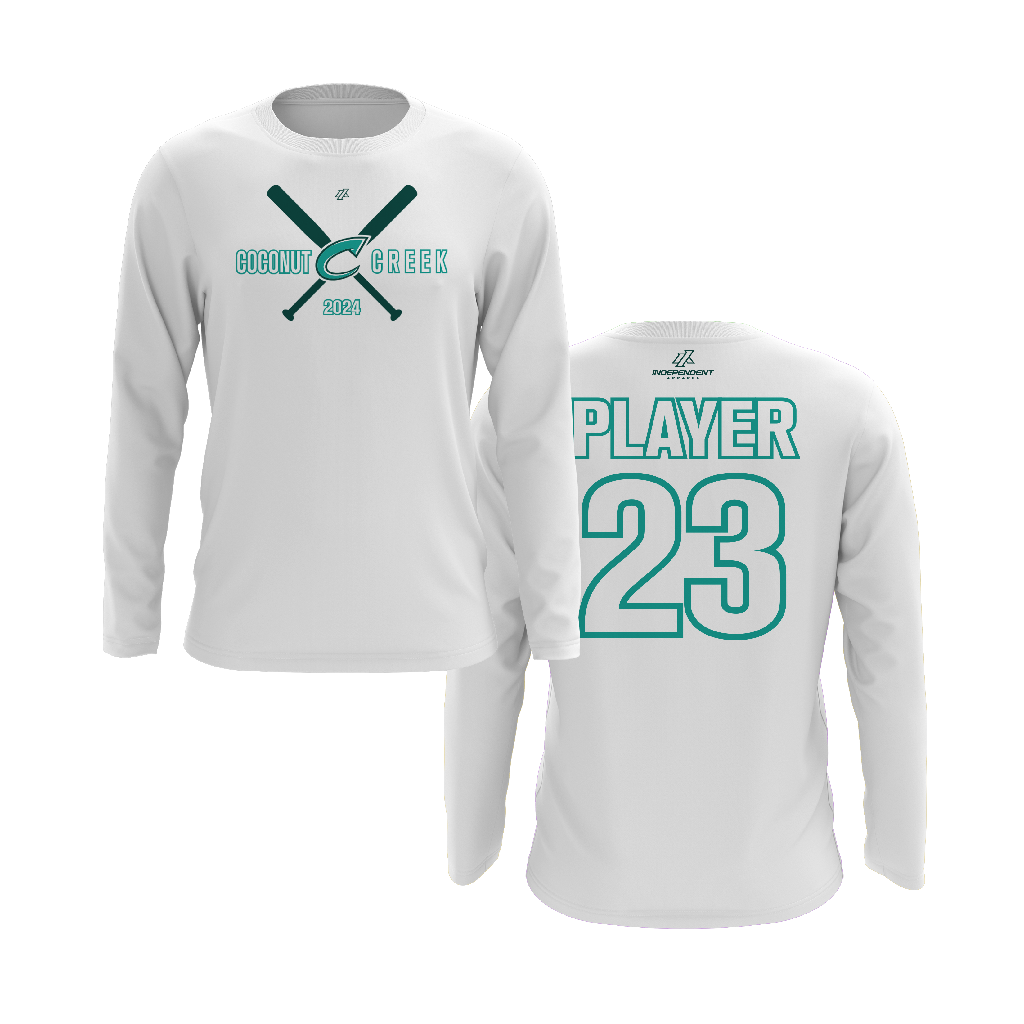 CCLL T-Ball Teal Long Sleeve Shirt
