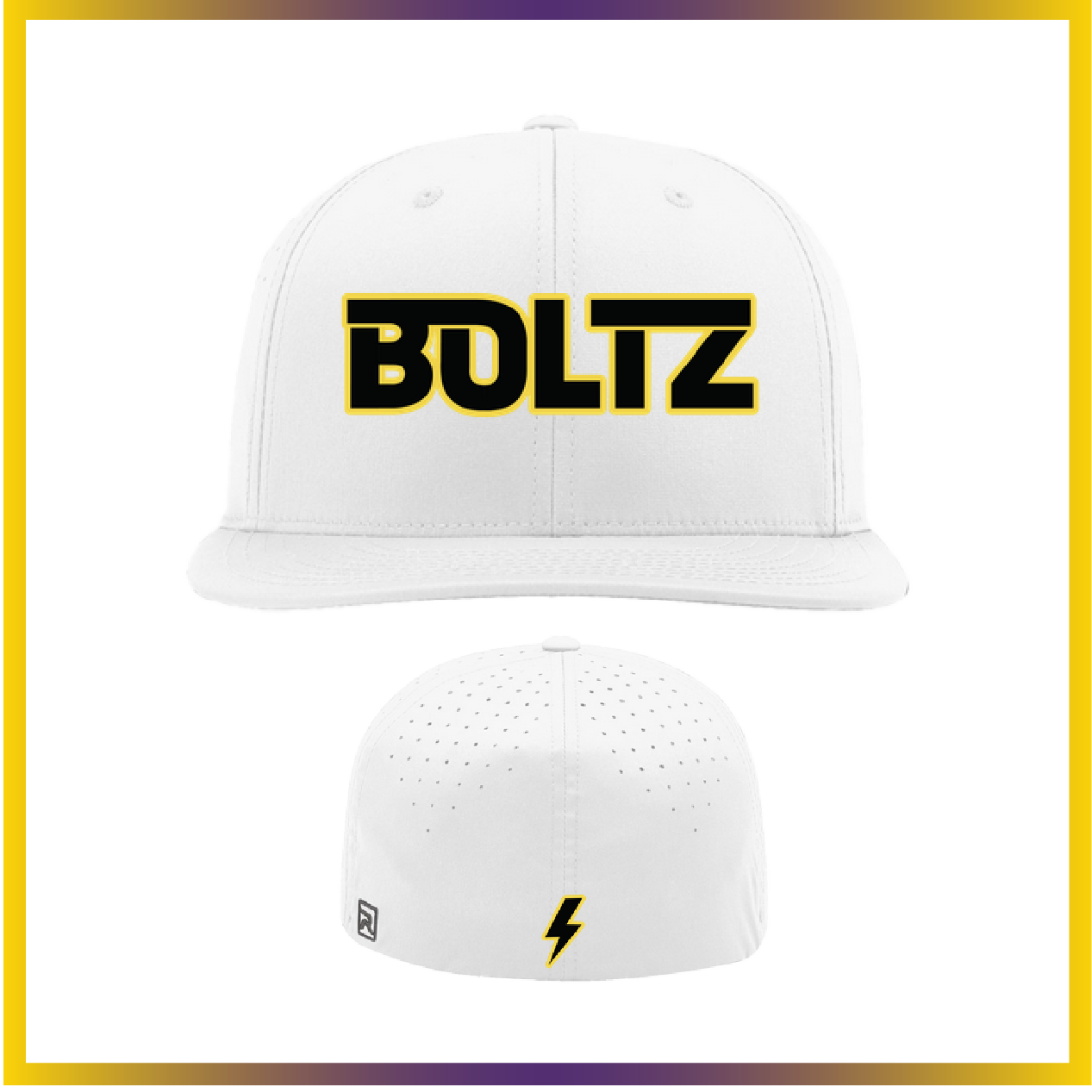 Boca Raton Boltz White Fitted Hat