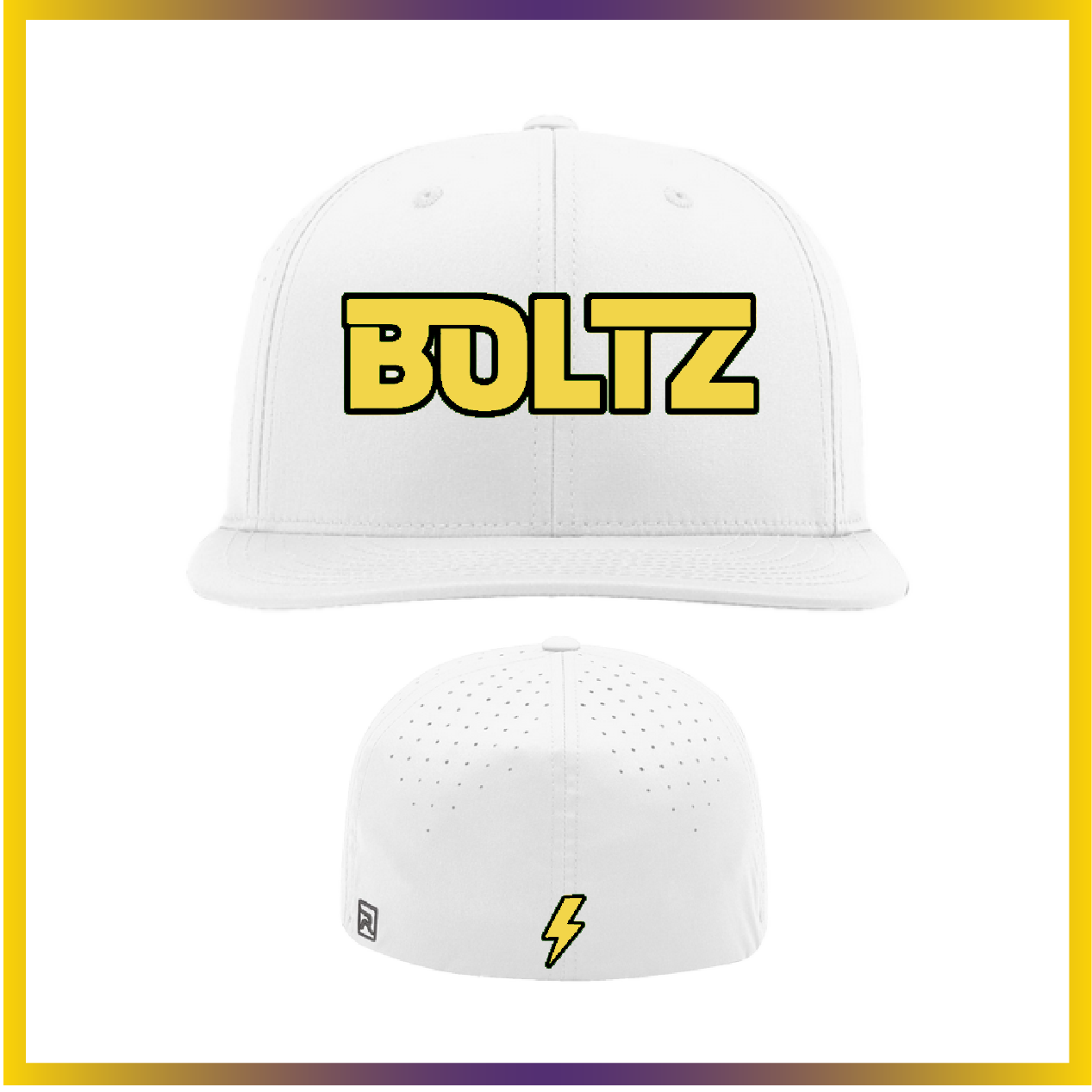 Boca Raton Boltz White Fitted Hat