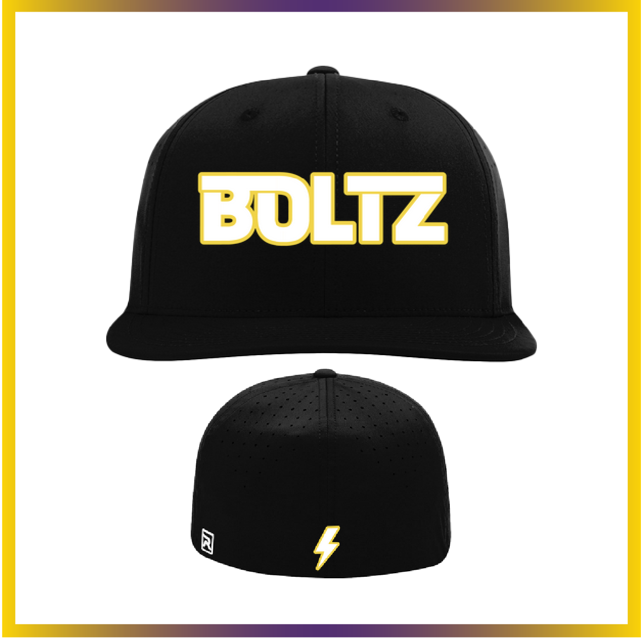 Boca Raton Boltz Black Fitted Hat