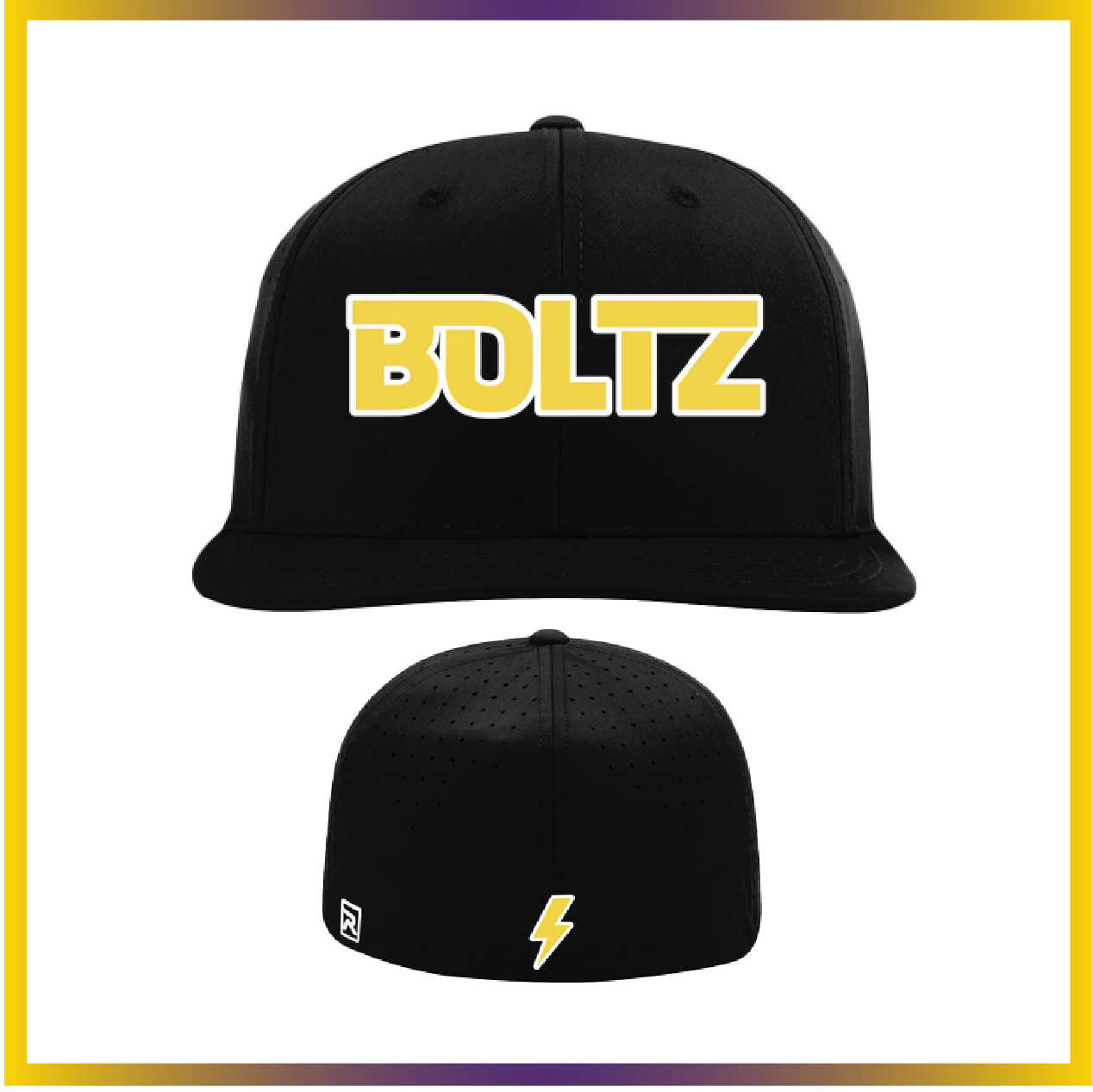 Boca Raton Boltz Black Fitted Hat