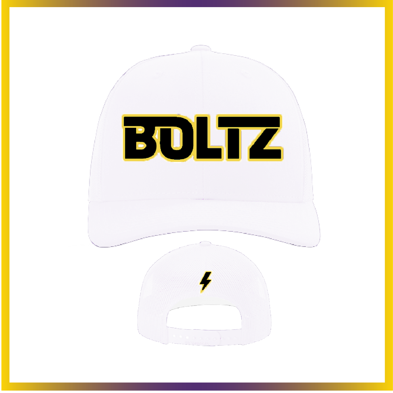Boca Raton Boltz White Snapback Hat