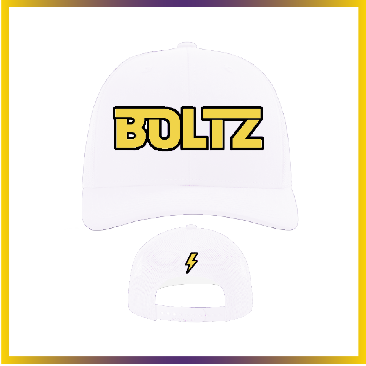 Boca Raton Boltz White Snapback Hat
