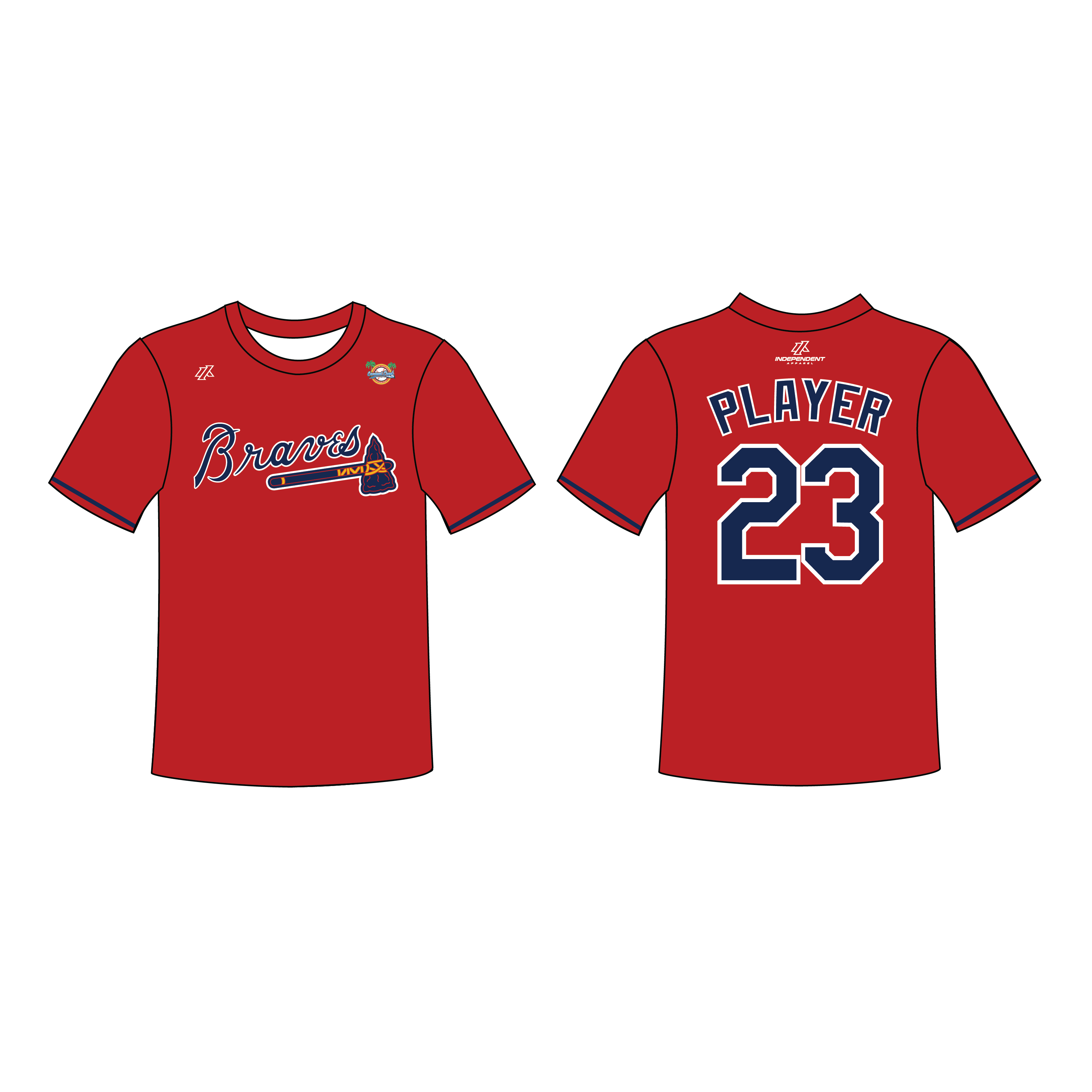 CCLL Braves Custom Jersey (ORDERS END SEPT. 22ND)