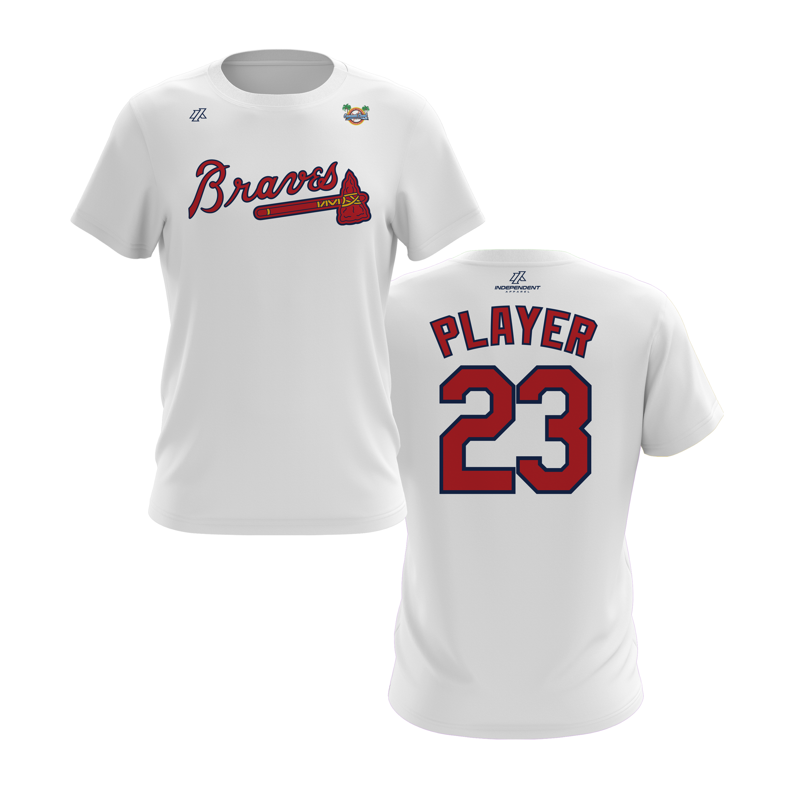 CCLL Braves Script Short Sleeve Shirt