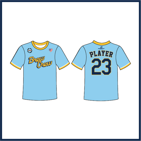 WBYB Brew Crew Fan Gear Replica Jersey (3-4 WEEK TURNAROUND)