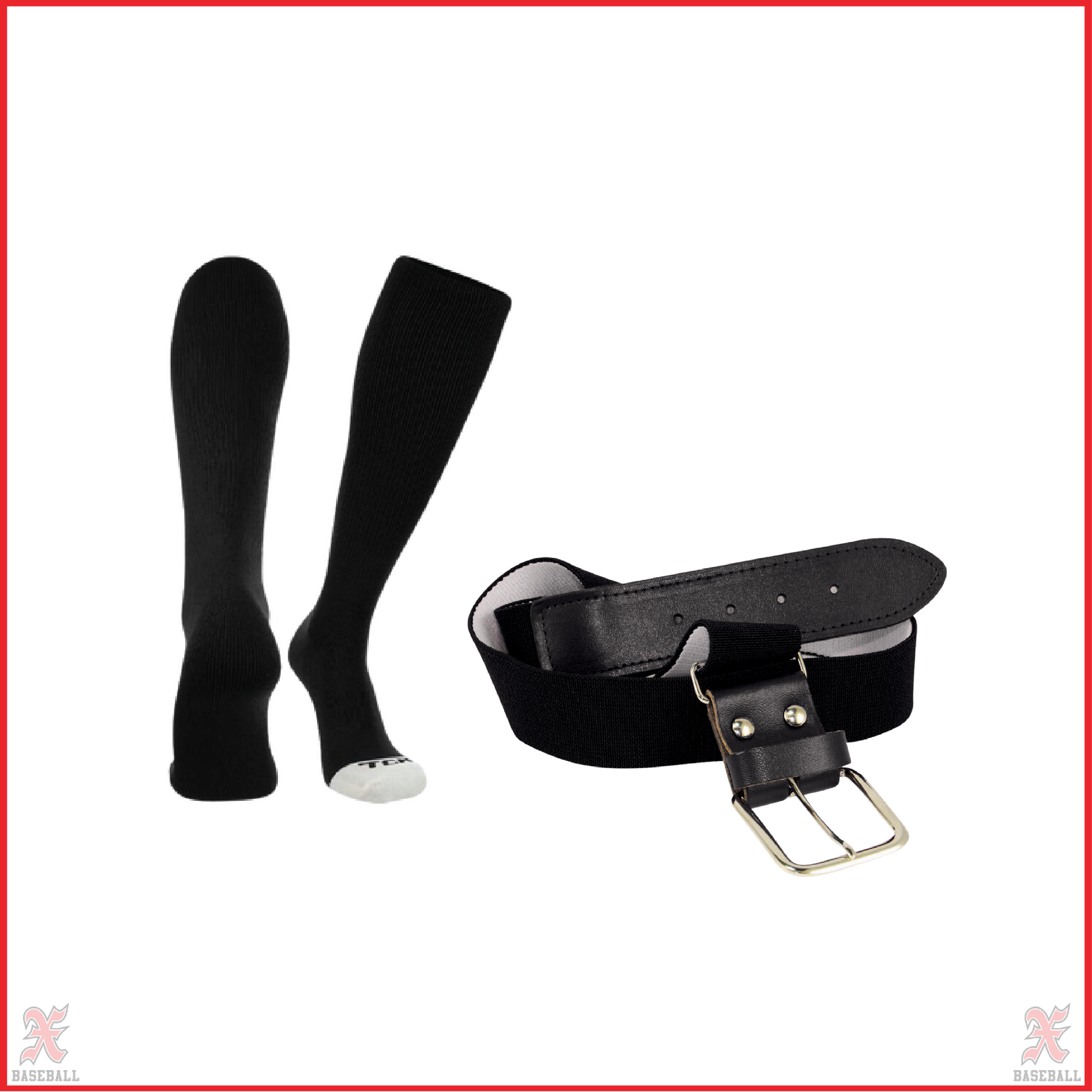 Buchko 8U Black Sock & Belt Combo