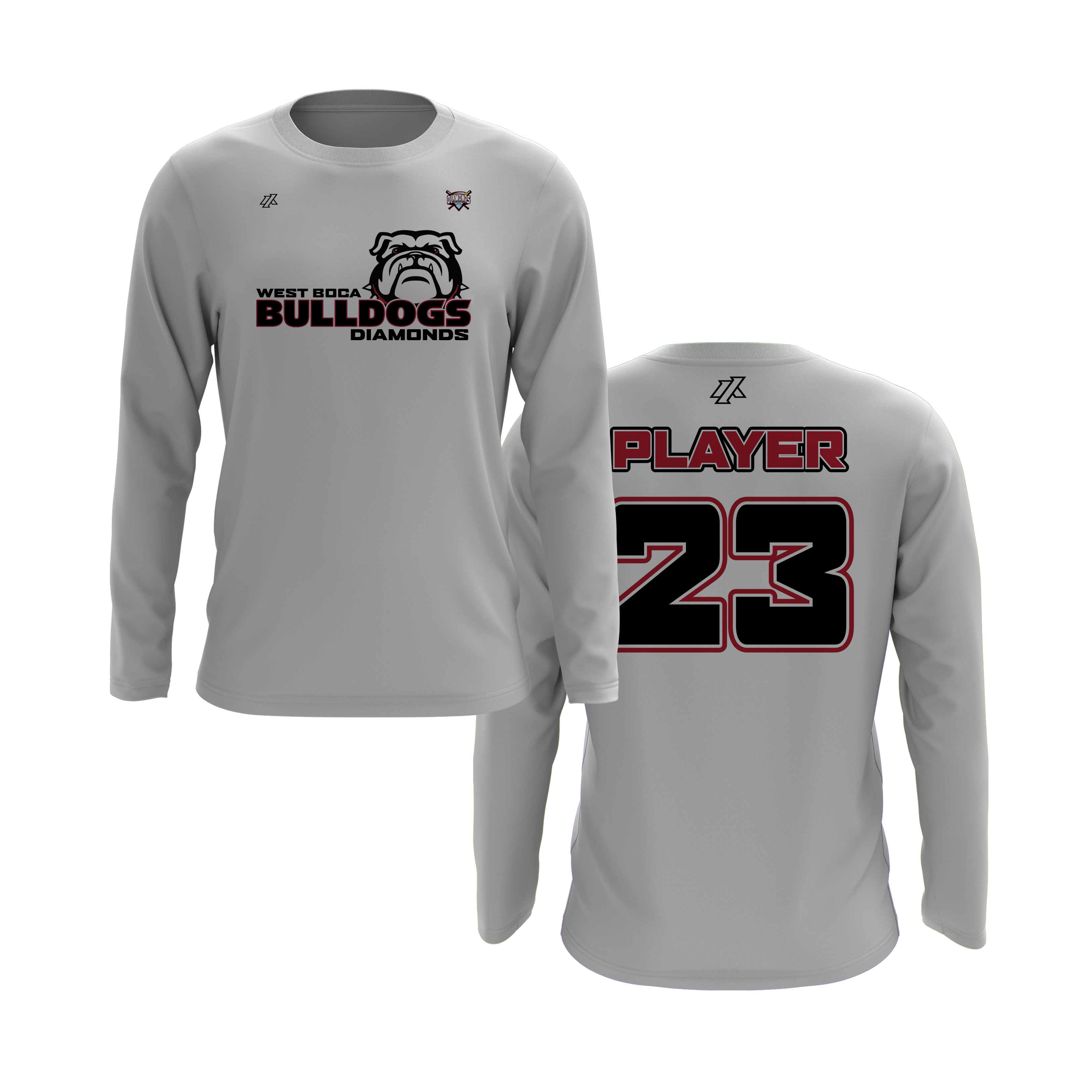 WBD Bulldogs Logo Long Sleeve Shirt
