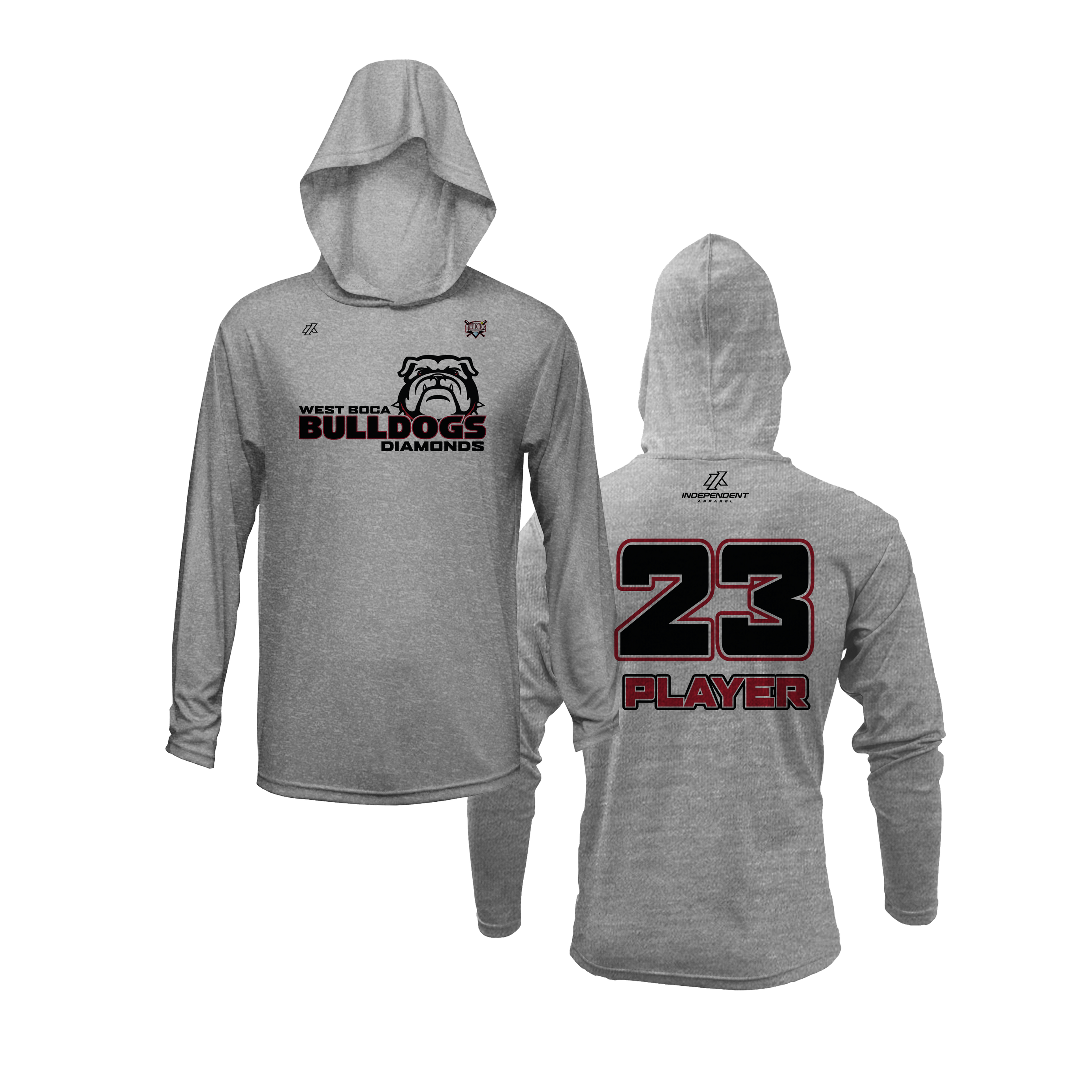 WBD Bulldogs Logo Lightweight Hoodie