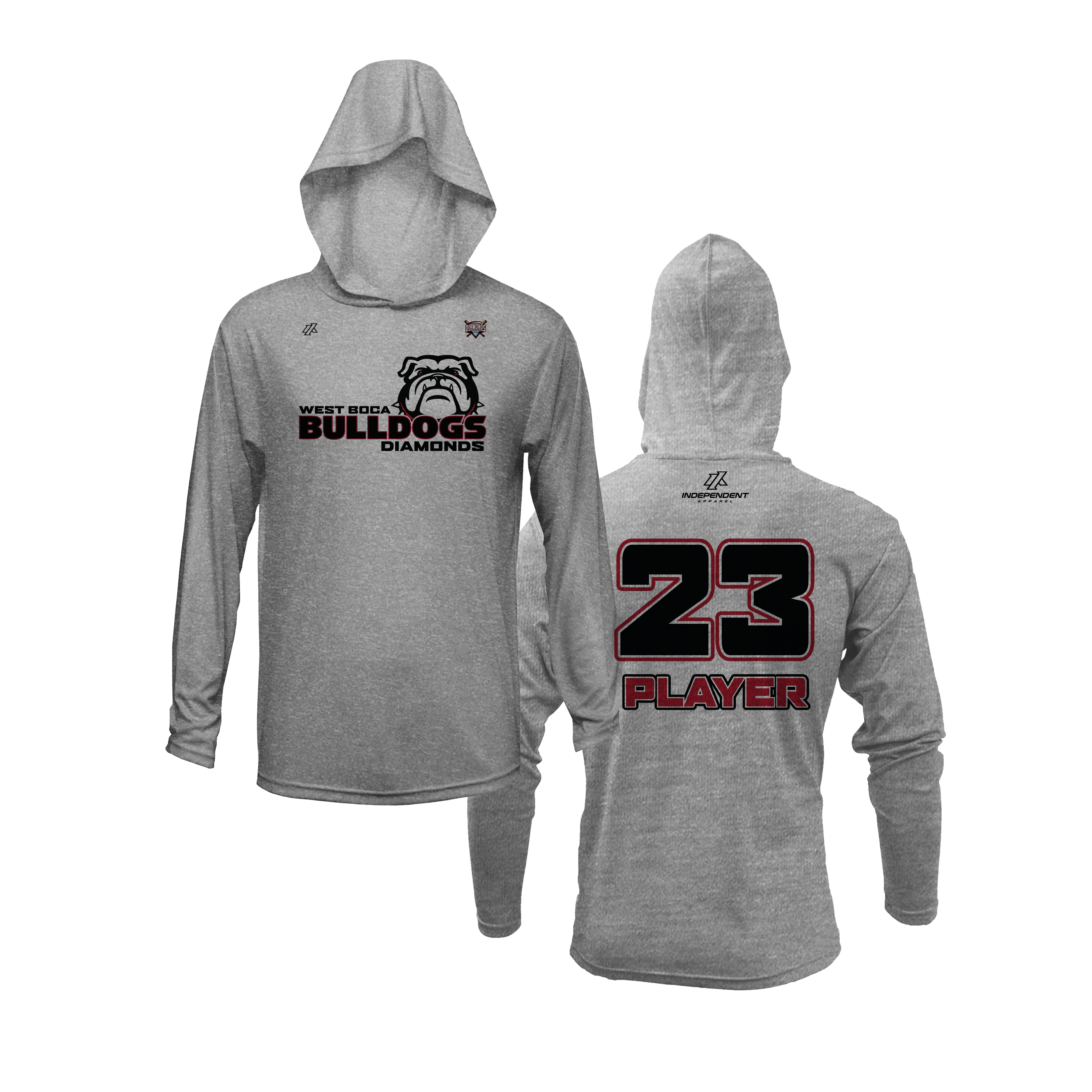 WBD Bulldogs Logo Lightweight Hoodie