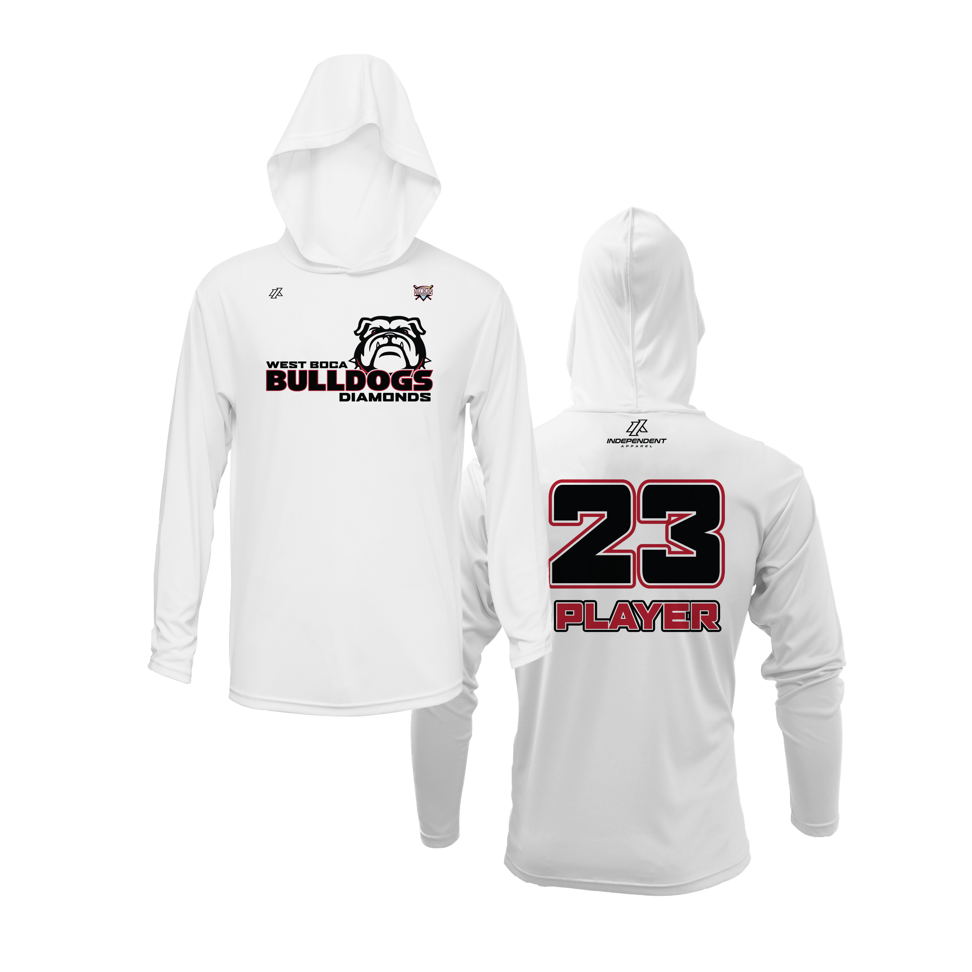 WBD Bulldogs Logo Lightweight Hoodie