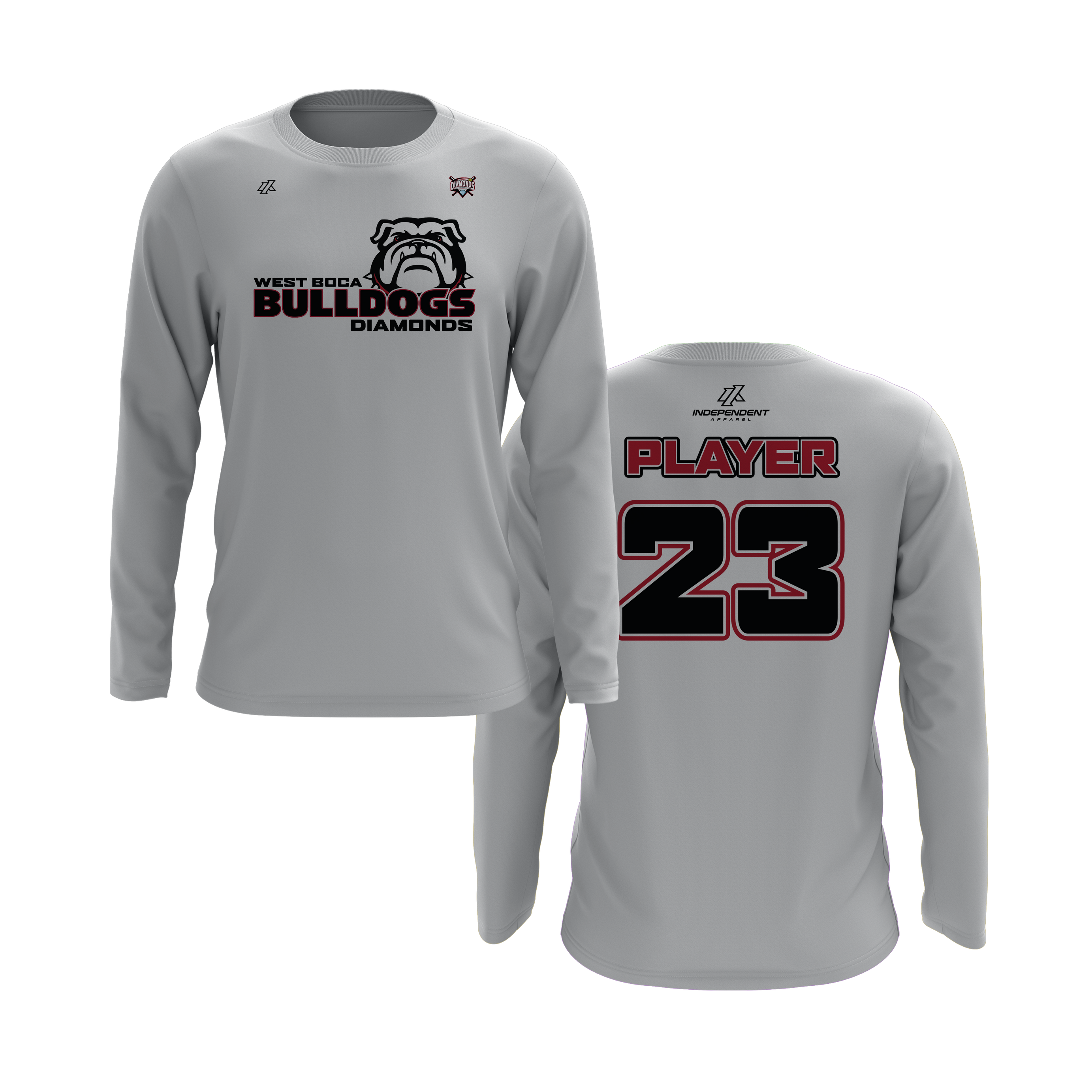 WBD Bulldogs Logo Long Sleeve Shirt