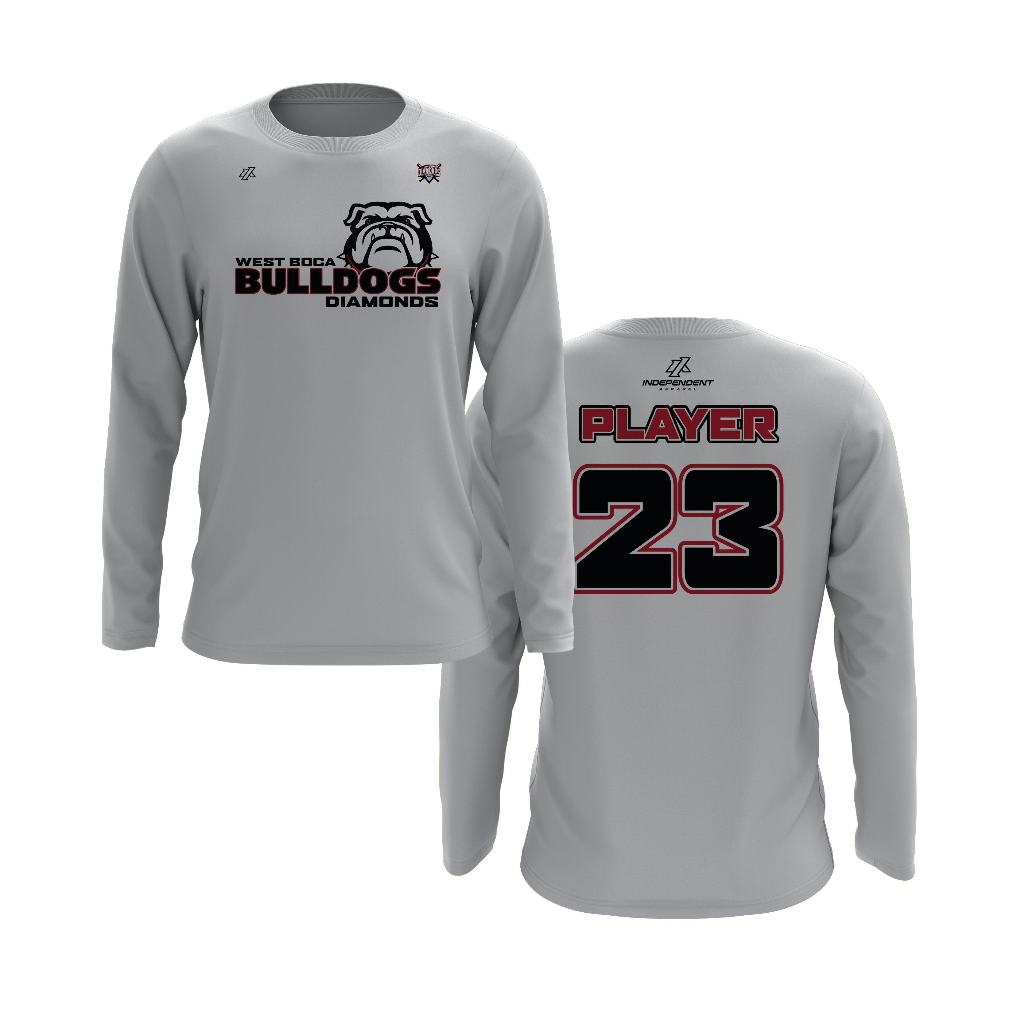 WBD Bulldogs Logo Long Sleeve Shirt