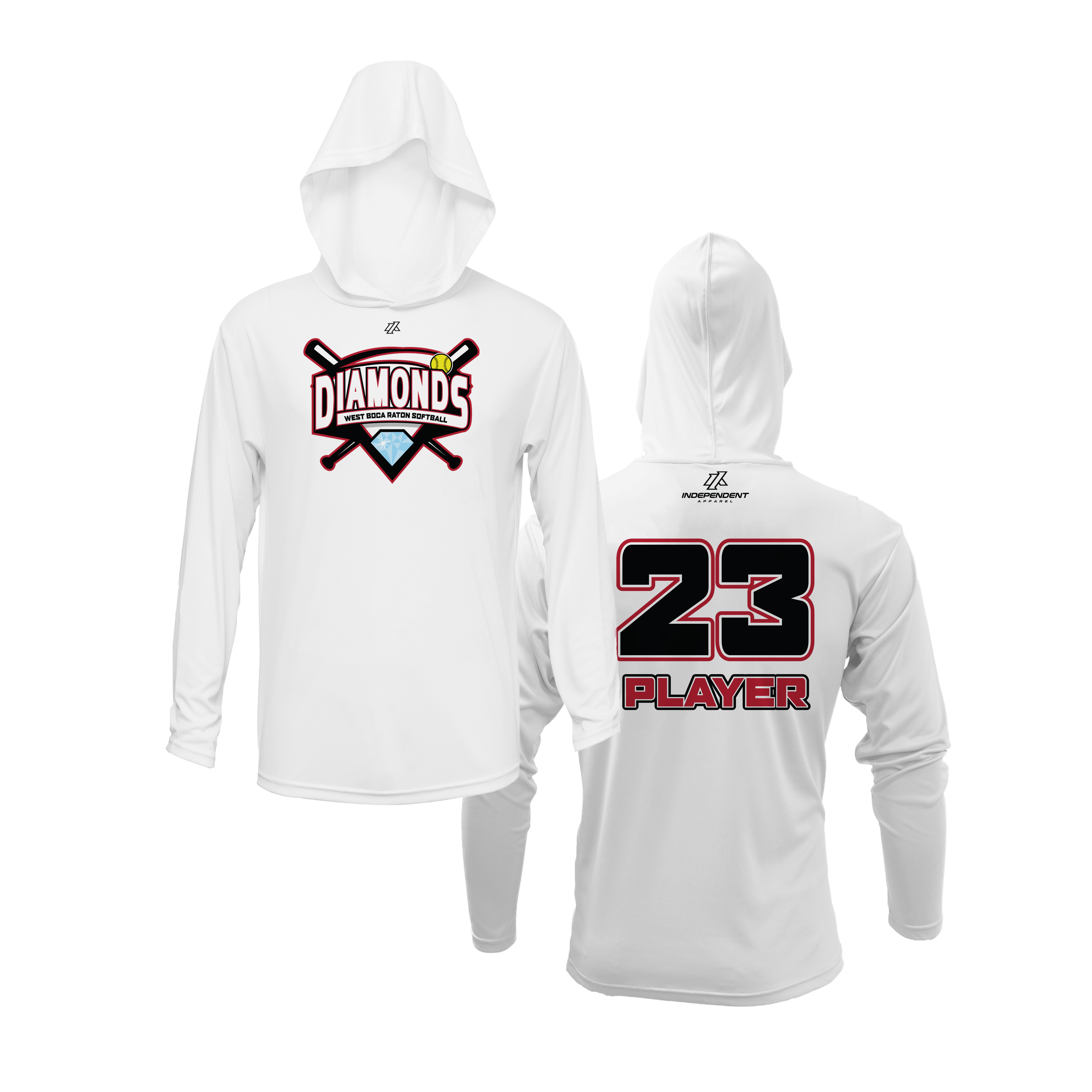 WBD Bulldogs League Logo Lightweight Hoodie