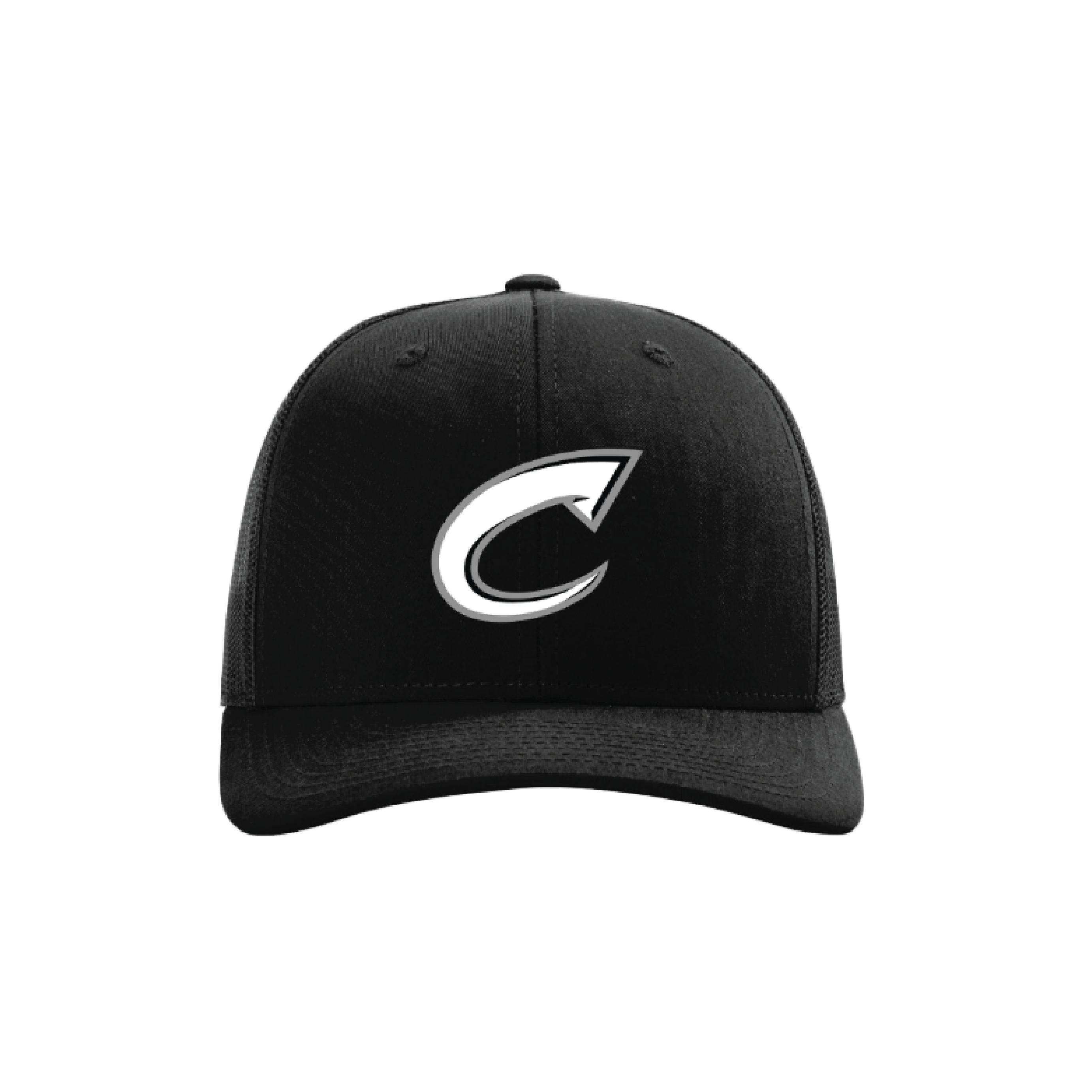 CCLL Black Snapback Hat with Grey C Logo