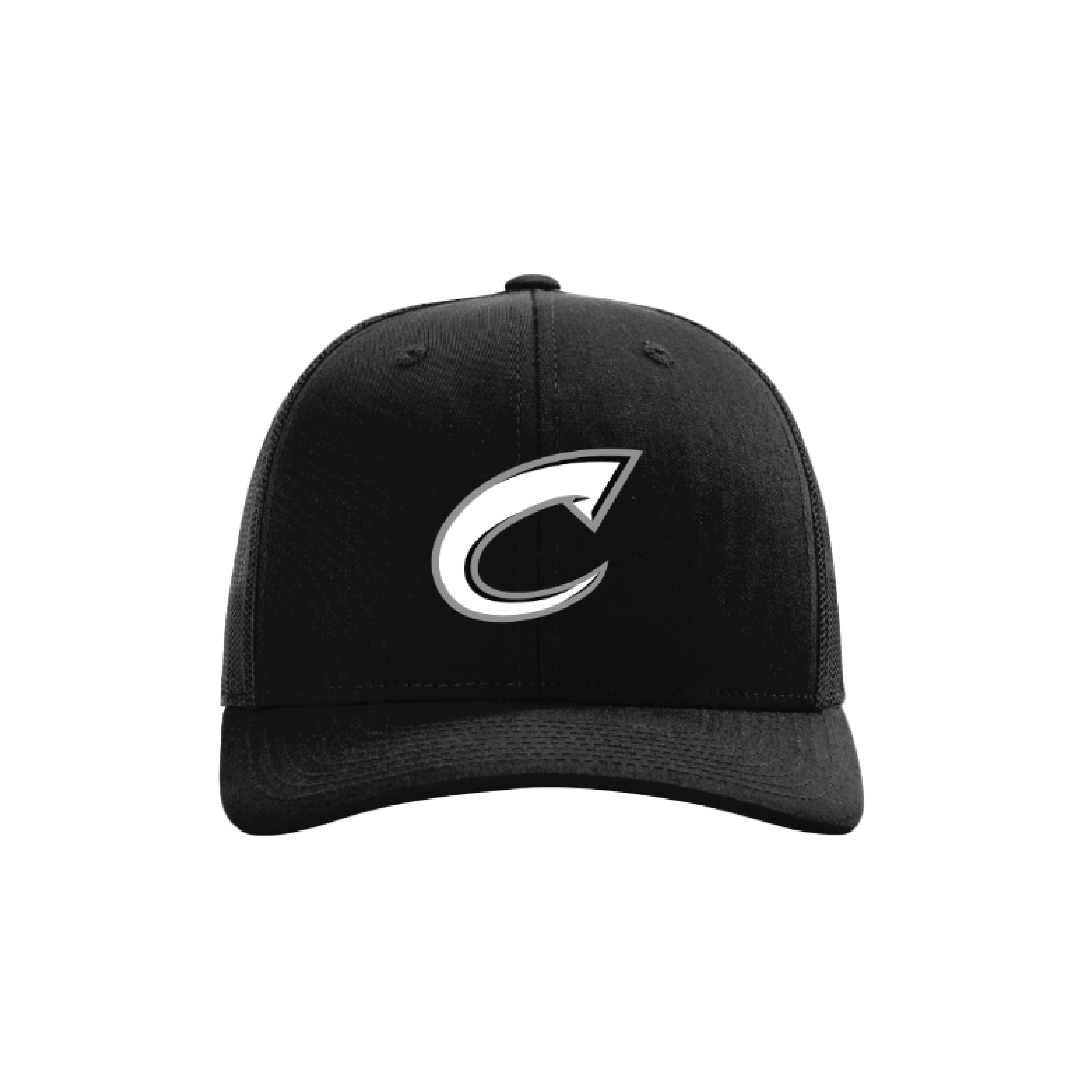 CCLL Black Snapback Hat with Grey C Logo