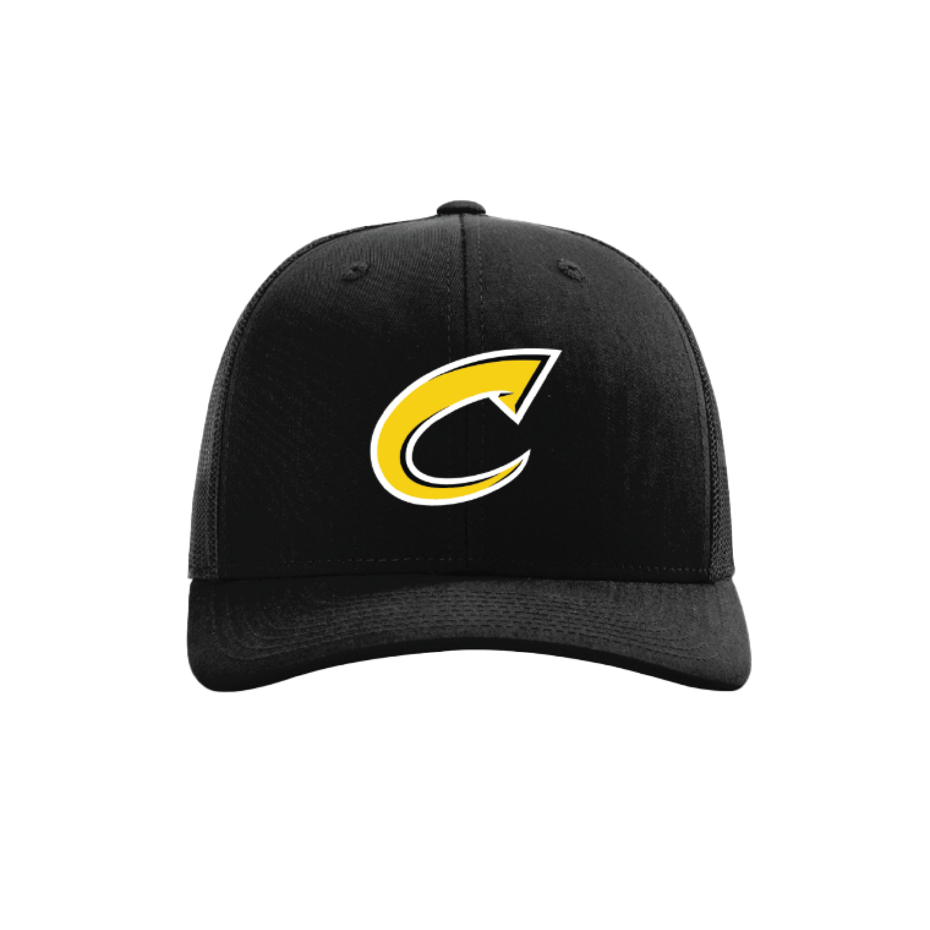 CCLL Black Snapback Hat with Yellow/White C Logo