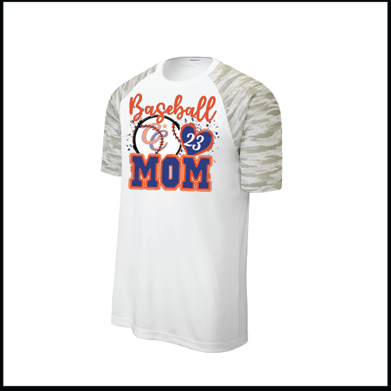 CCLL Gators Mom Logo White Camo Short Sleeve Shirt