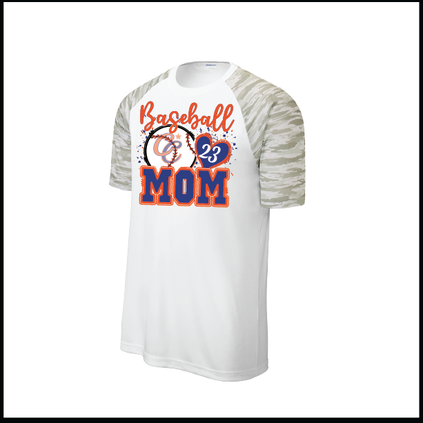CCLL Gators Mom Logo White Camo Short Sleeve Shirt