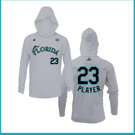 CCLL Florida Marlins Logo Lightweight Hoodie